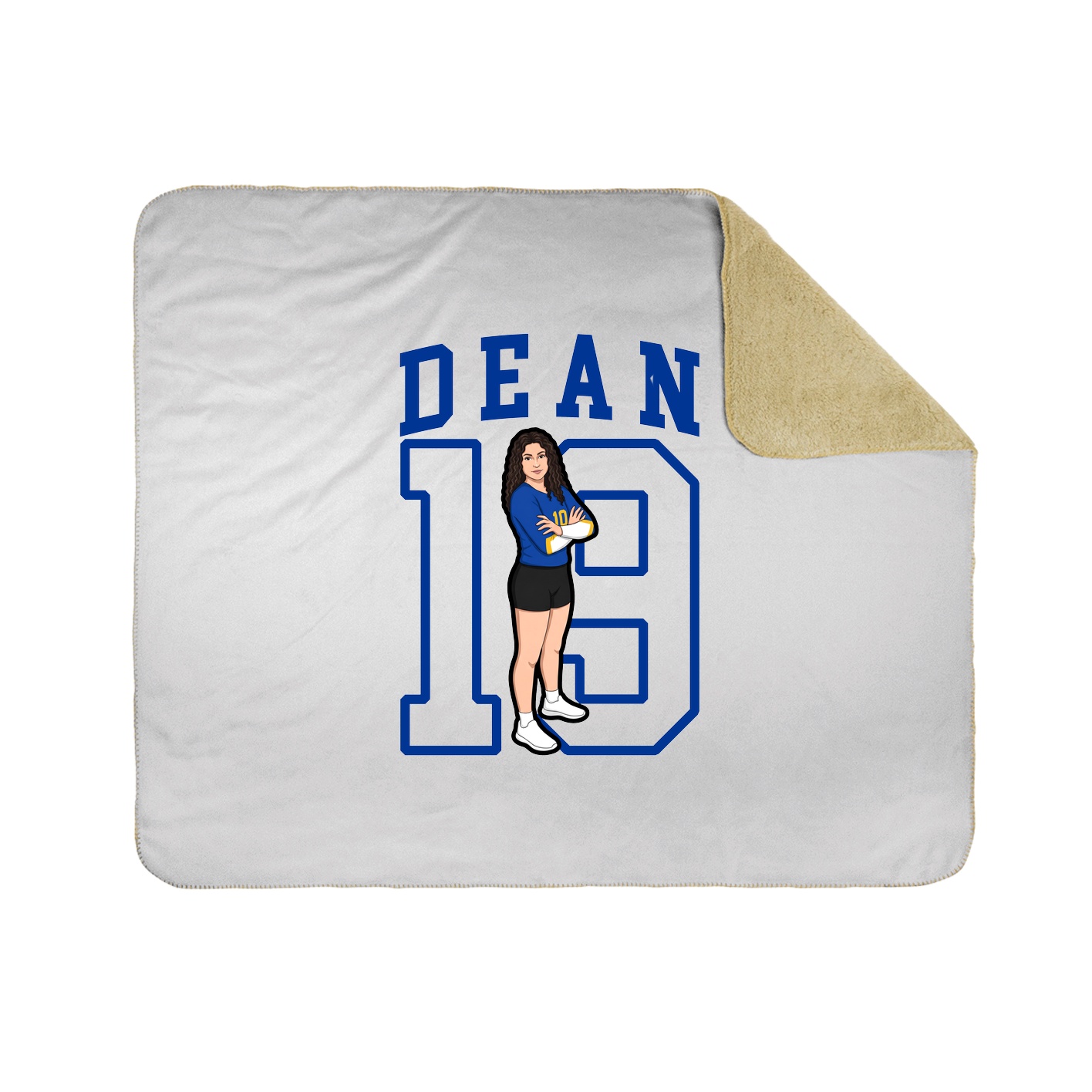 Throw Blanket — Shirsey in White