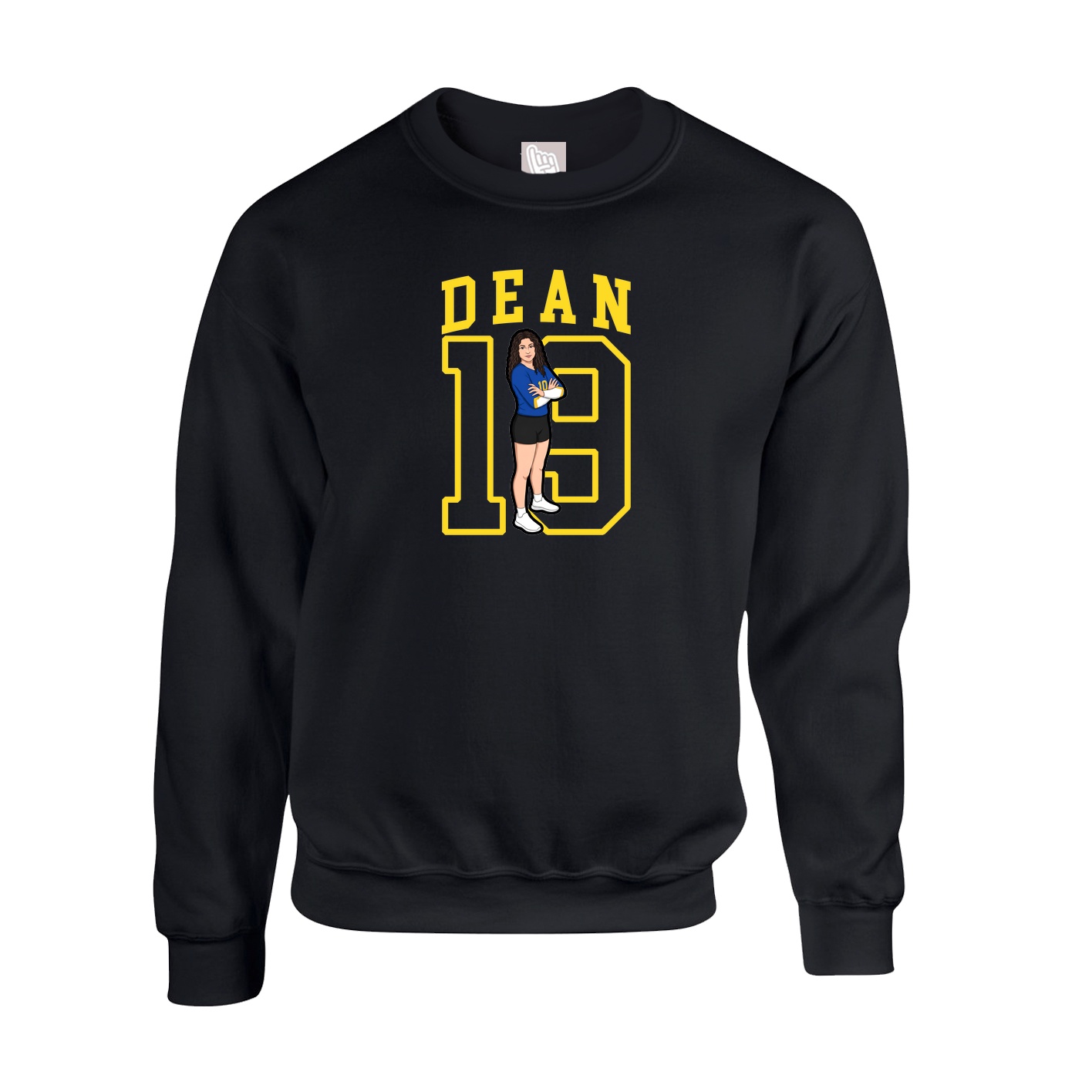 Fleece Crew — Shirsey in Black