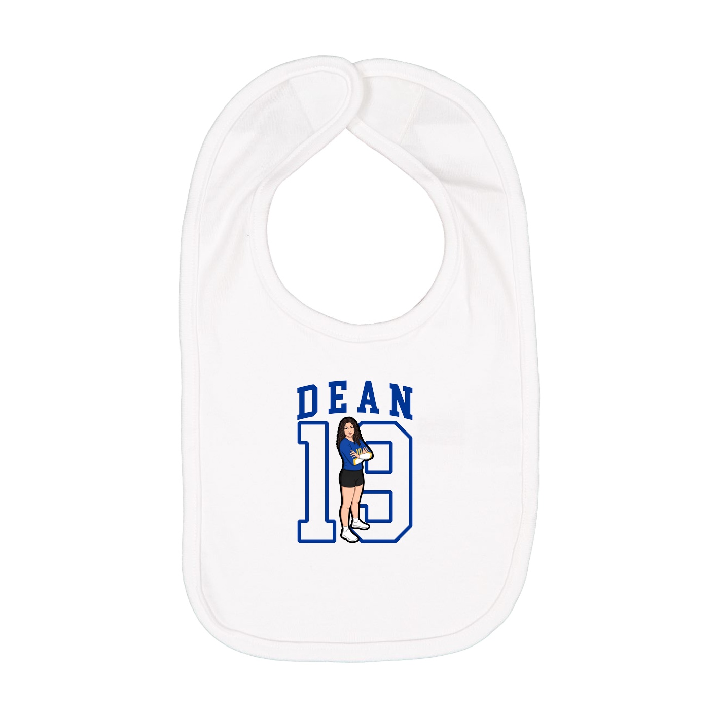 Infant Bib — Shirsey in White