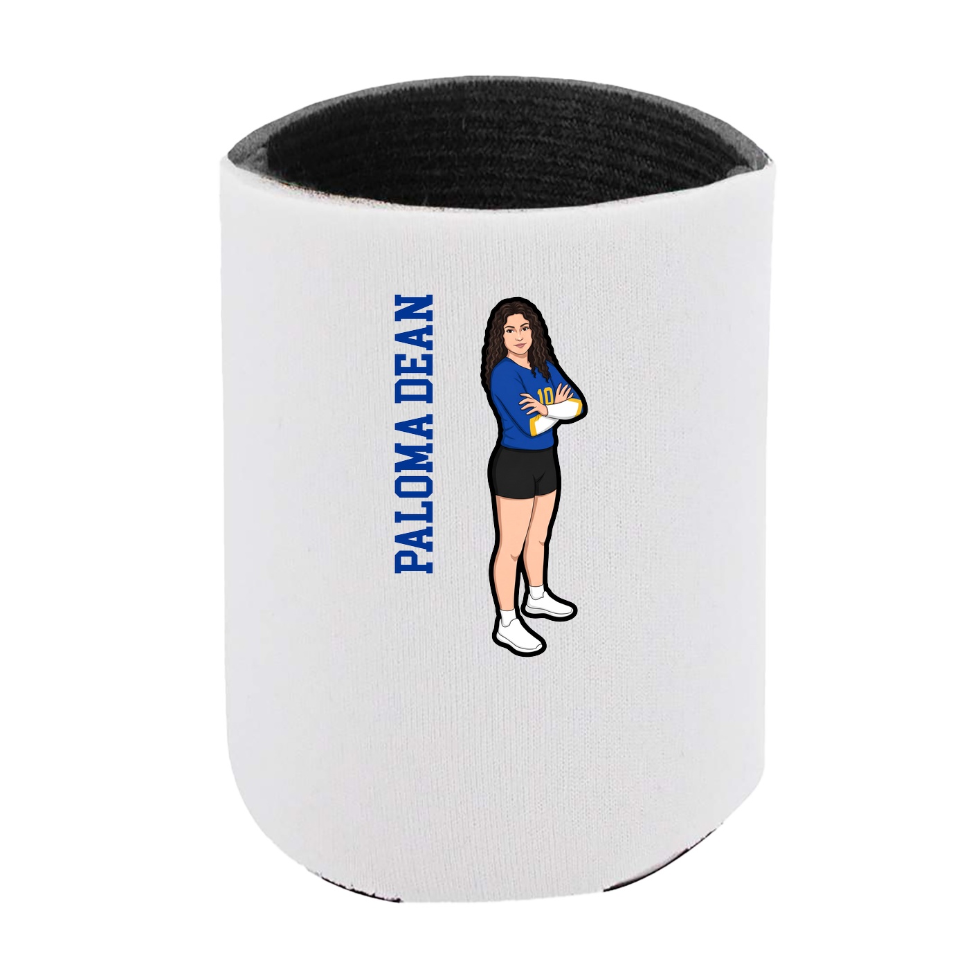 Can Holder — Name Vertical in White