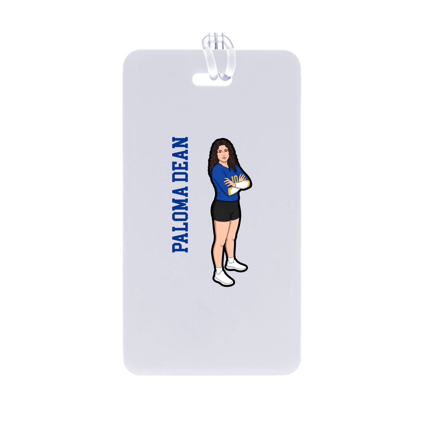 Bag Tag — Name Vertical in Classic