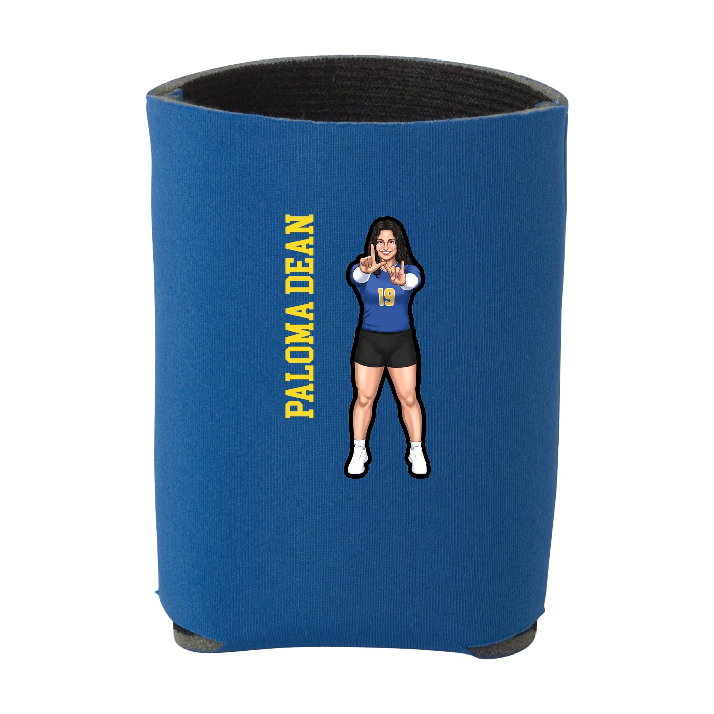 Can Holder — Name Vertical in Royal