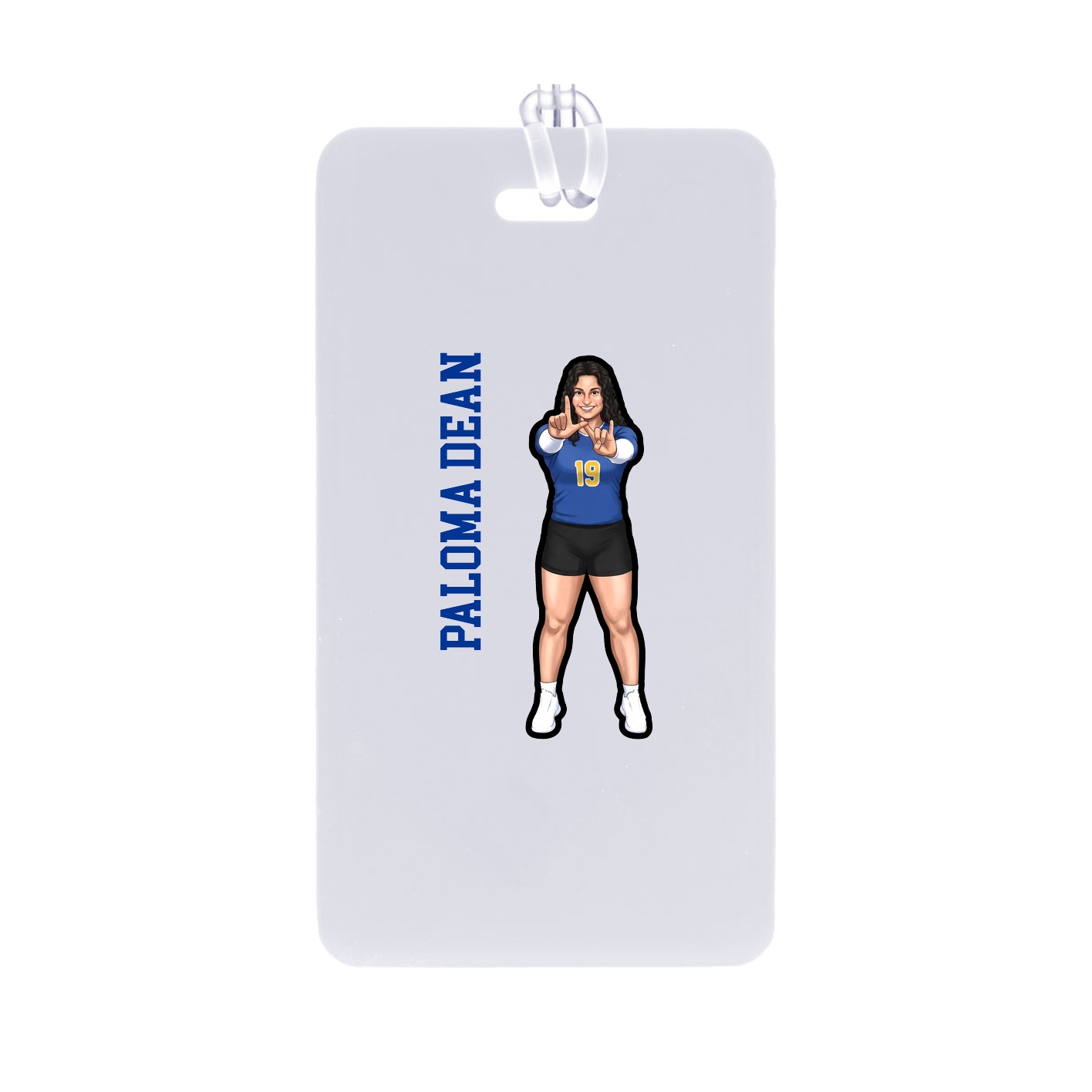 Bag Tag — Name Vertical in Classic