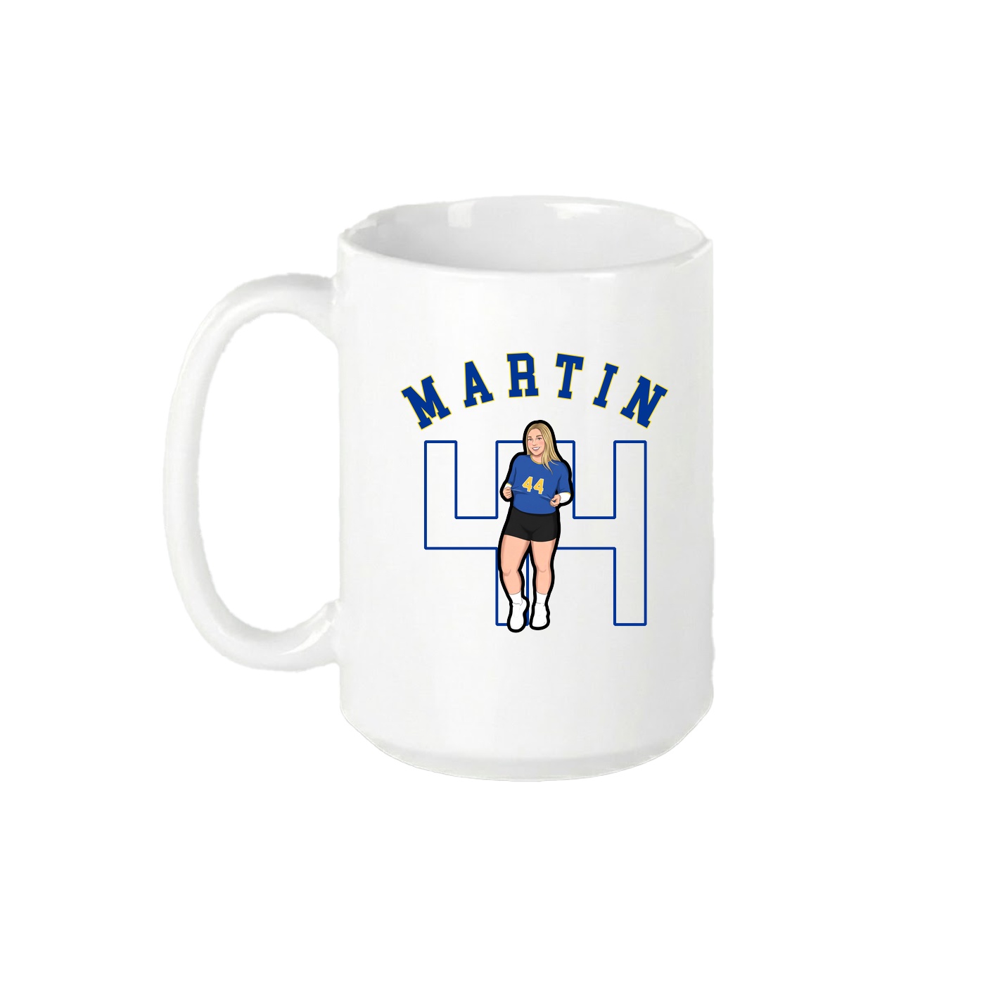 15oz Coffee Mug — Shirsey Arch in White