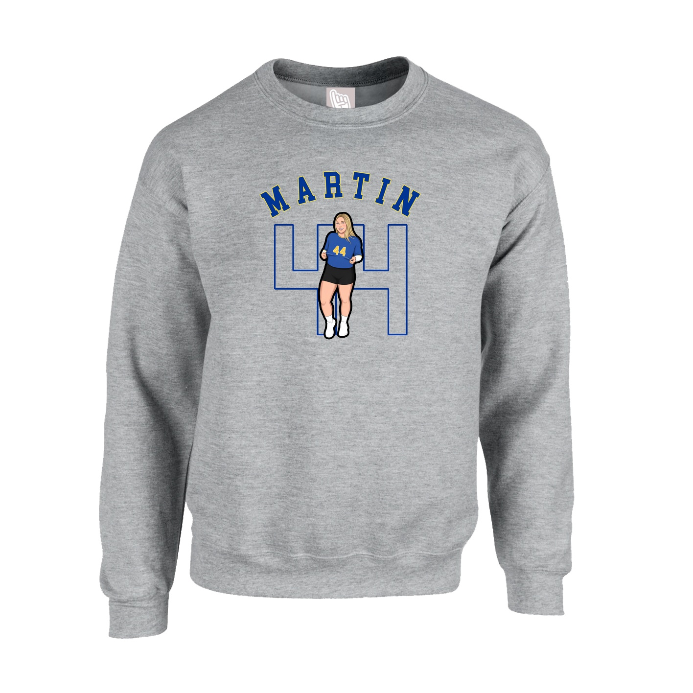Fleece Crew — Shirsey Arch in Grey
