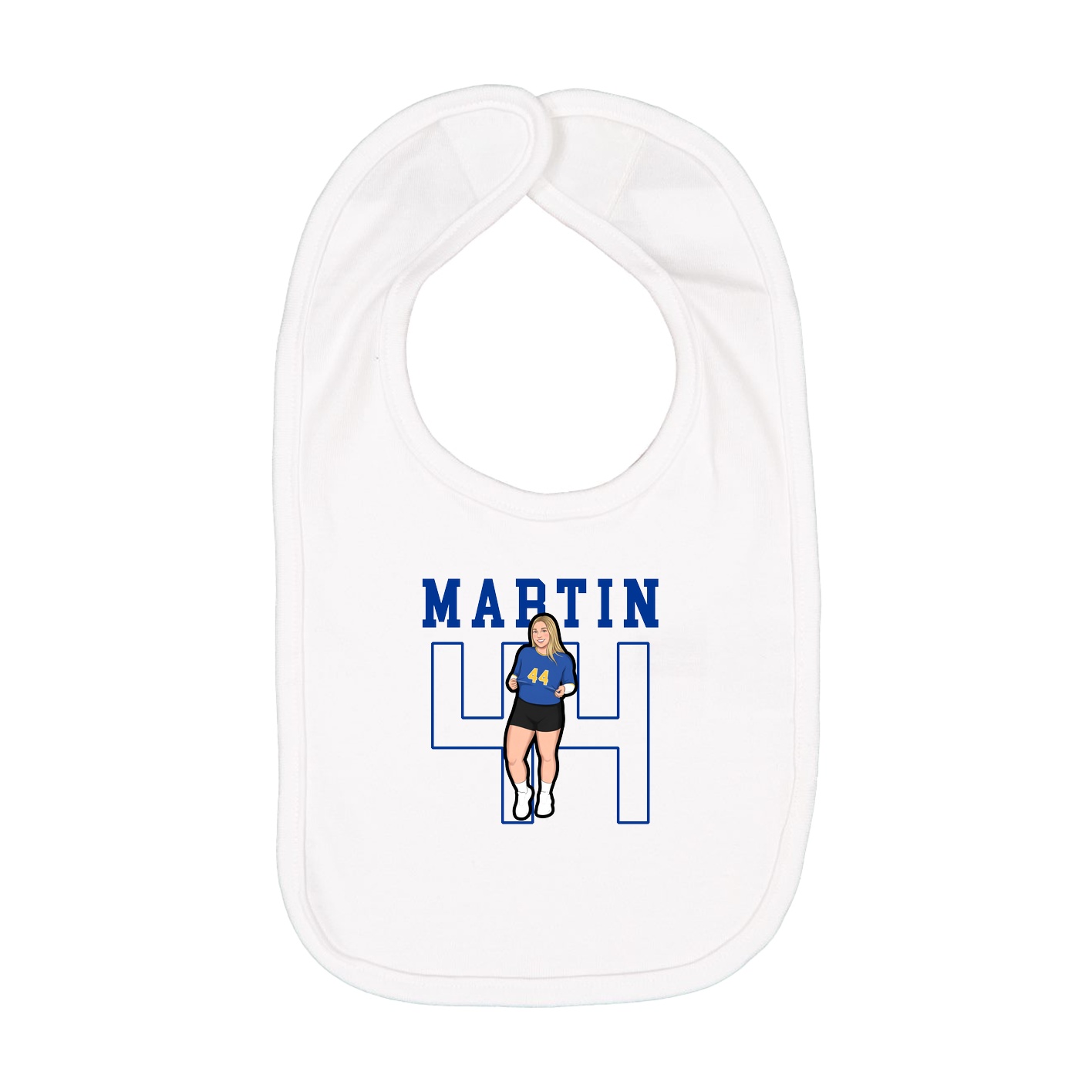 Infant Bib — Shirsey in White