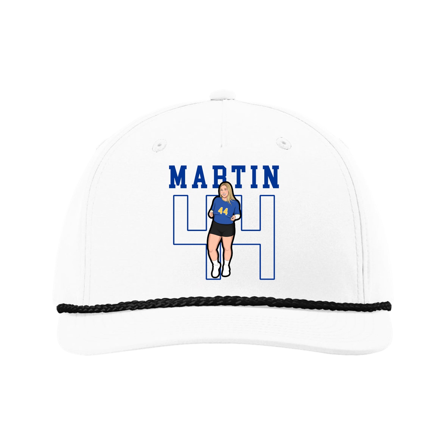 Five-Panel Classic Rope Cap — Shirsey in White