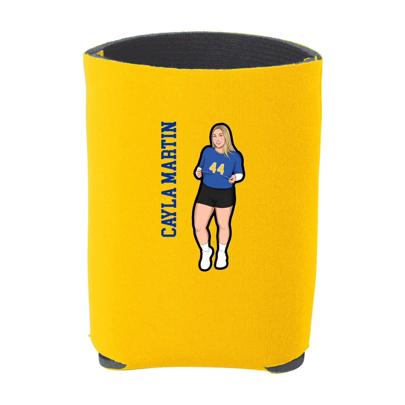 Can Holder — Name Vertical in Yellow