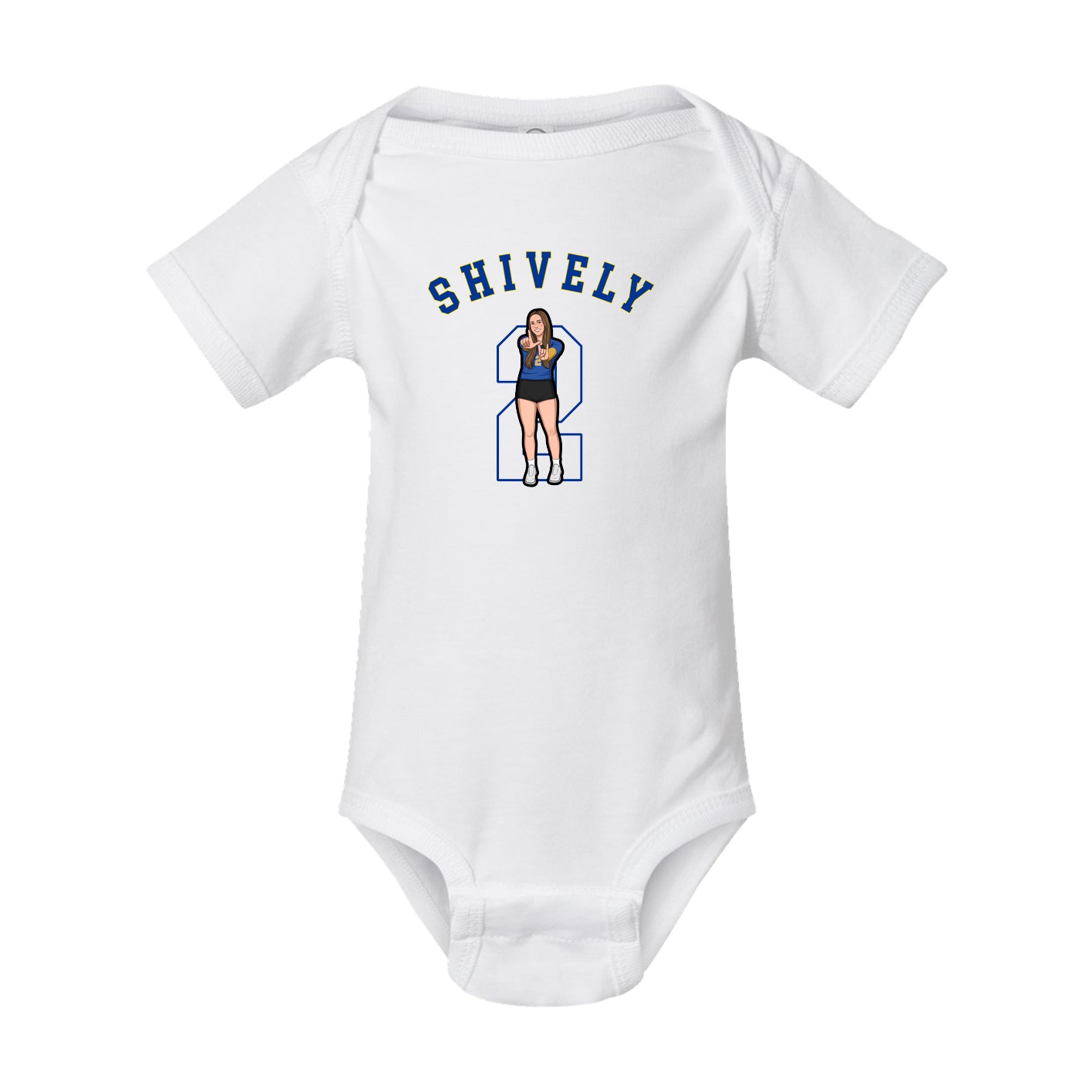 Baby Onesie — Shirsey Arch in White