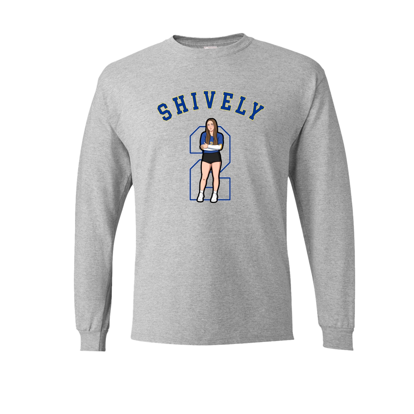 Long Sleeve Tee — Shirsey Arch in Grey