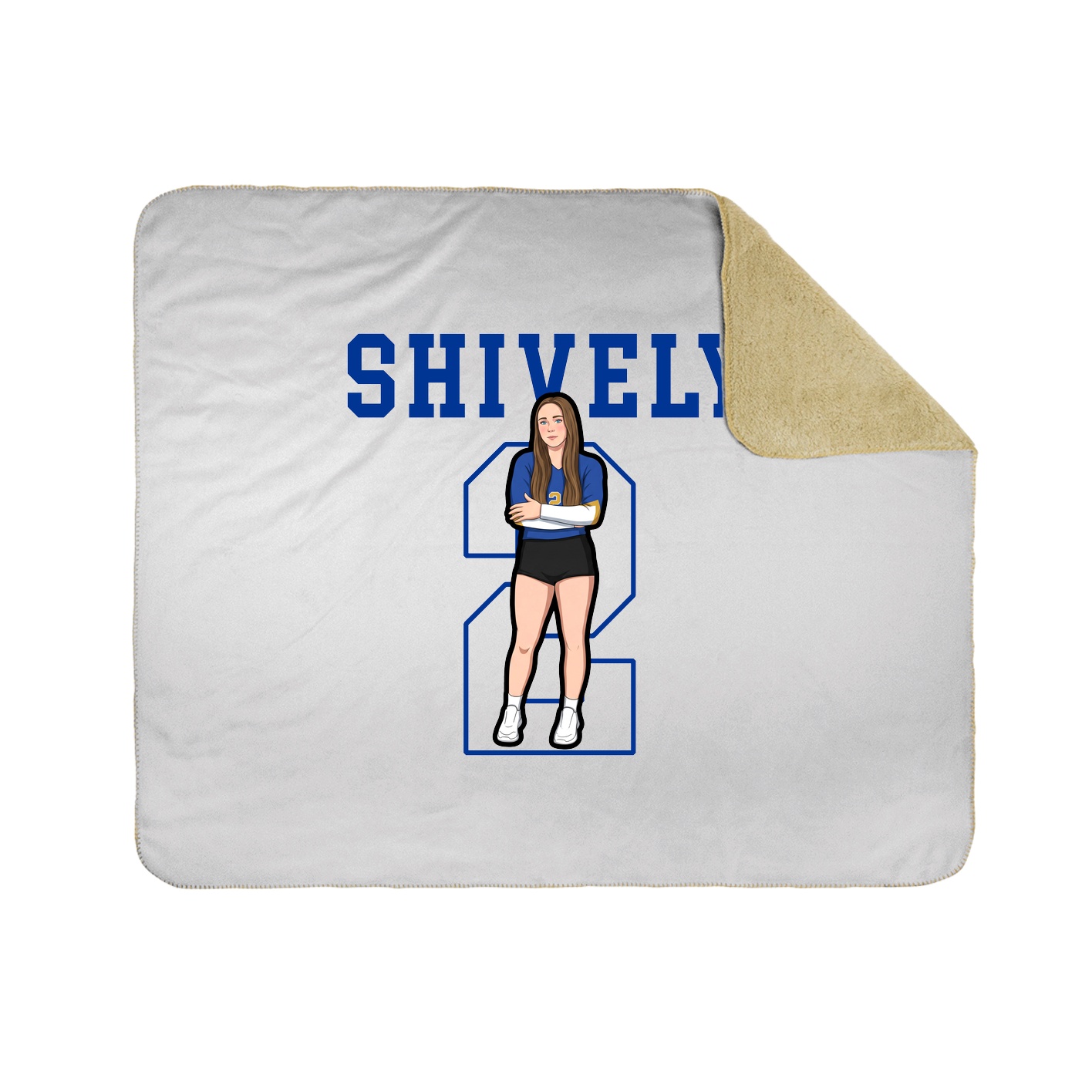 50x60 Sherpa Lined Throw Blanket