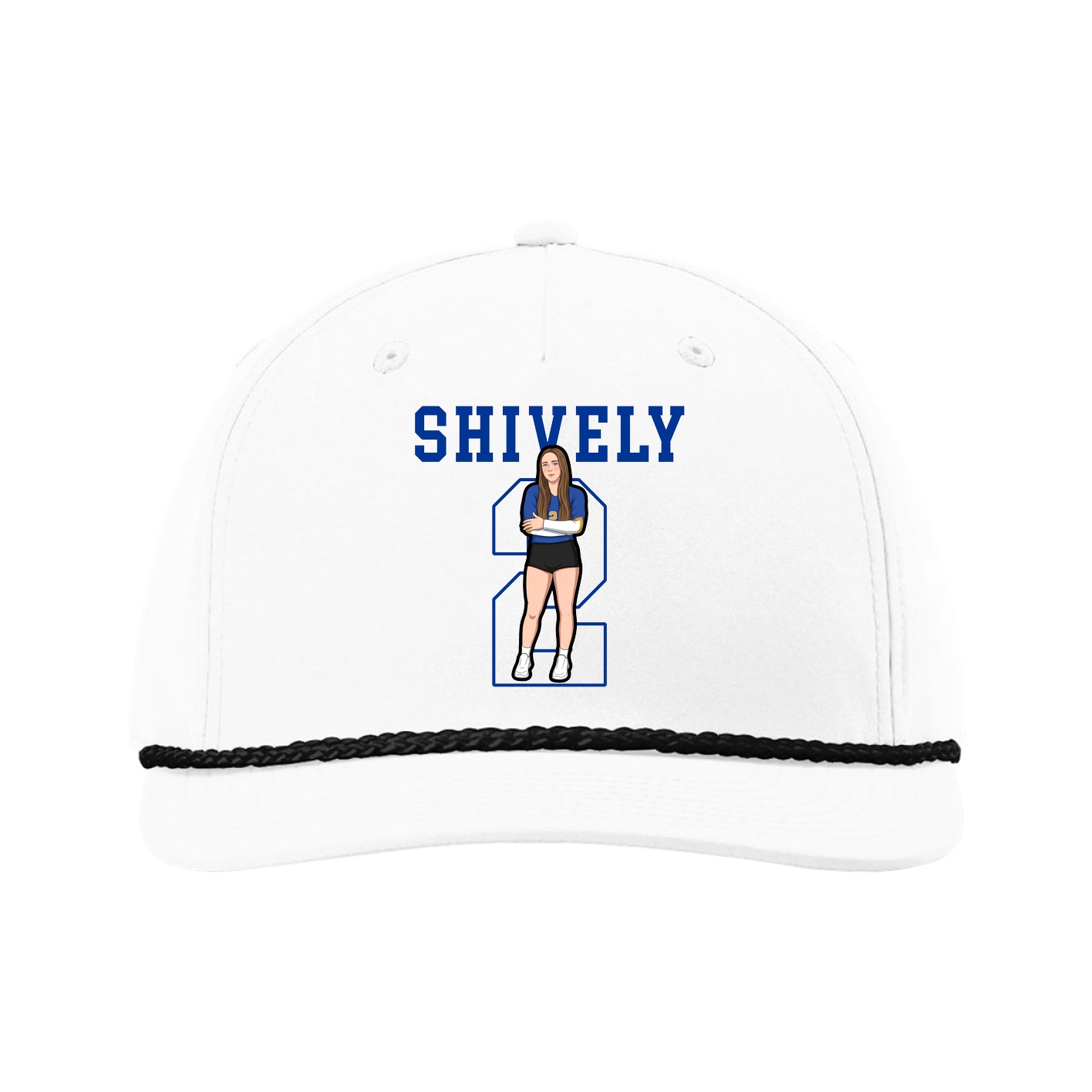 Five-Panel Classic Rope Cap — Shirsey in White