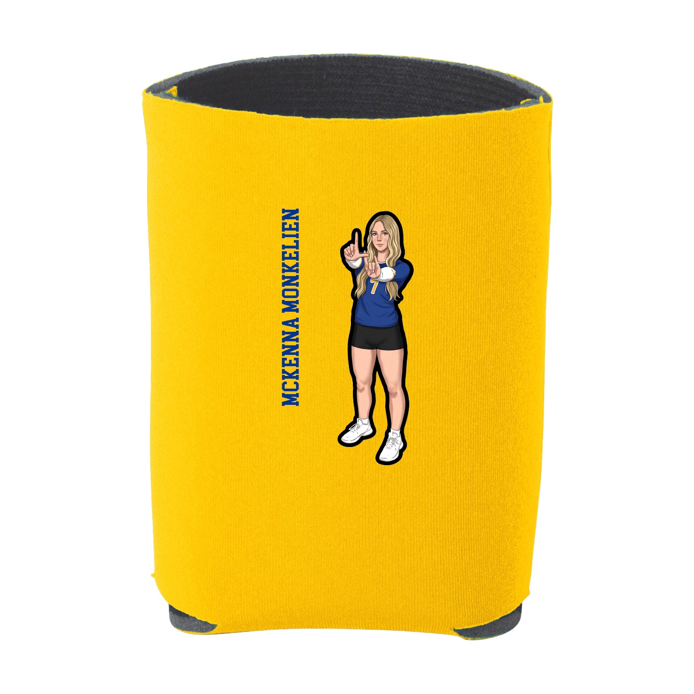 Can Holder — Name Vertical in Yellow