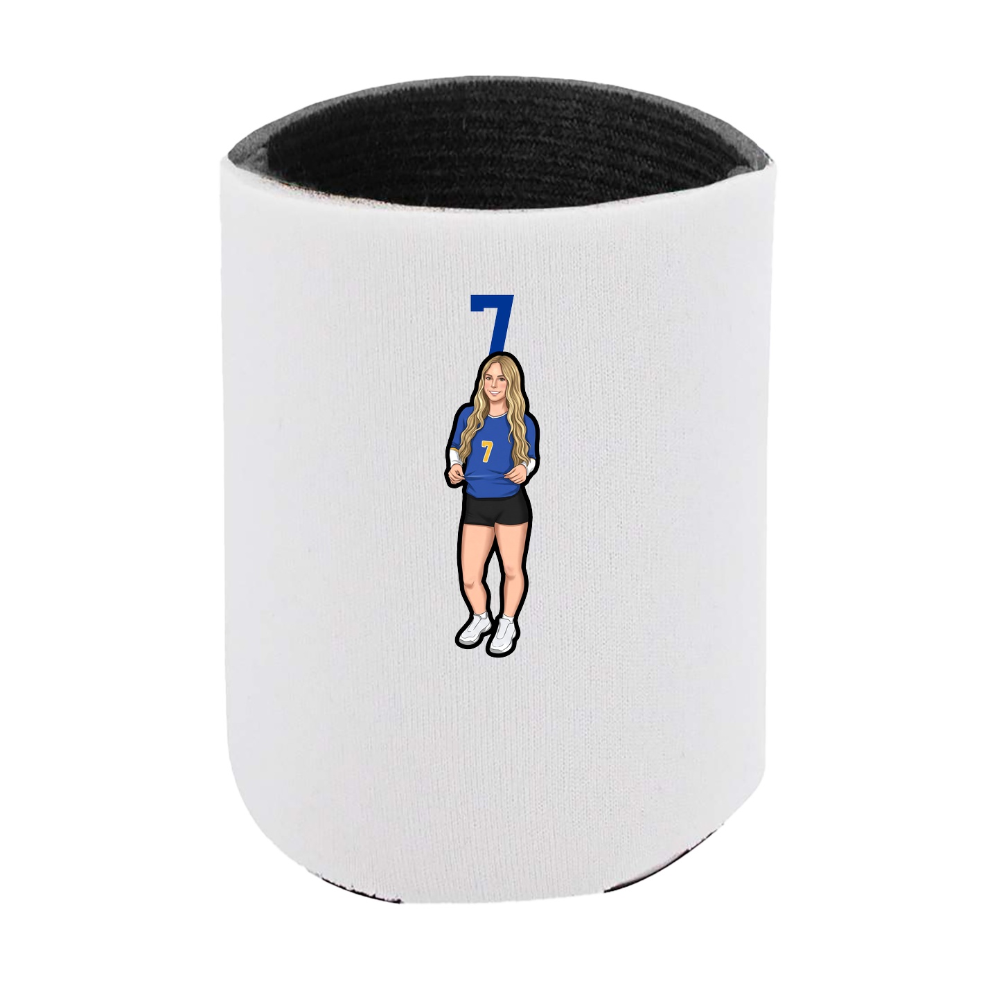 Can Holder — Number Top in White