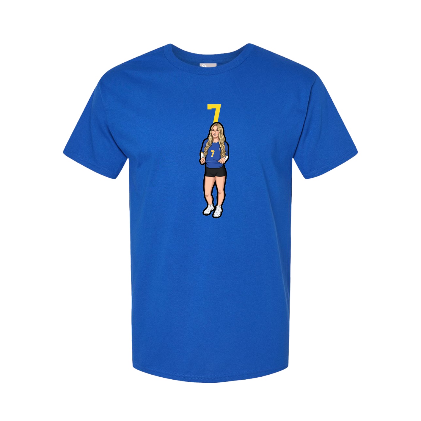 Tee — Number Top in Royal