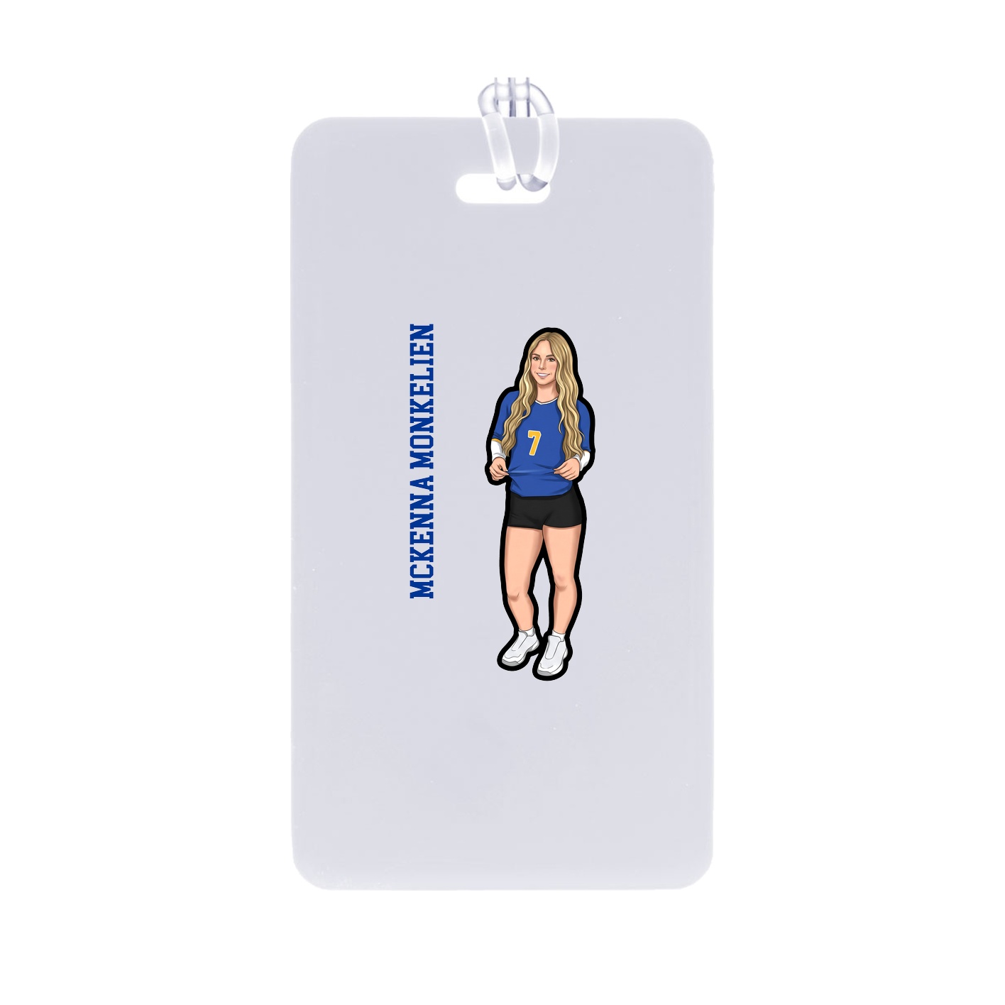 Bag Tag — Name Vertical in Classic