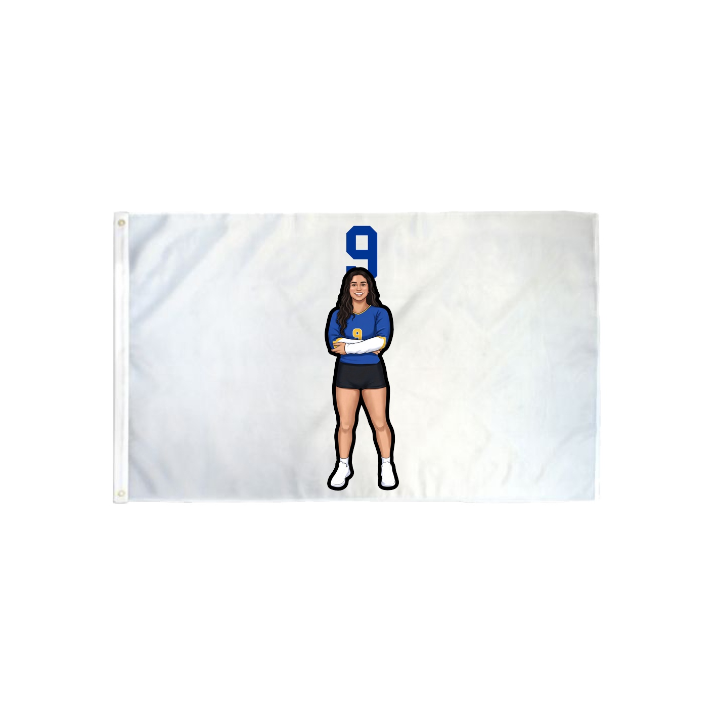 3x5 Flag — Number Top in Classic