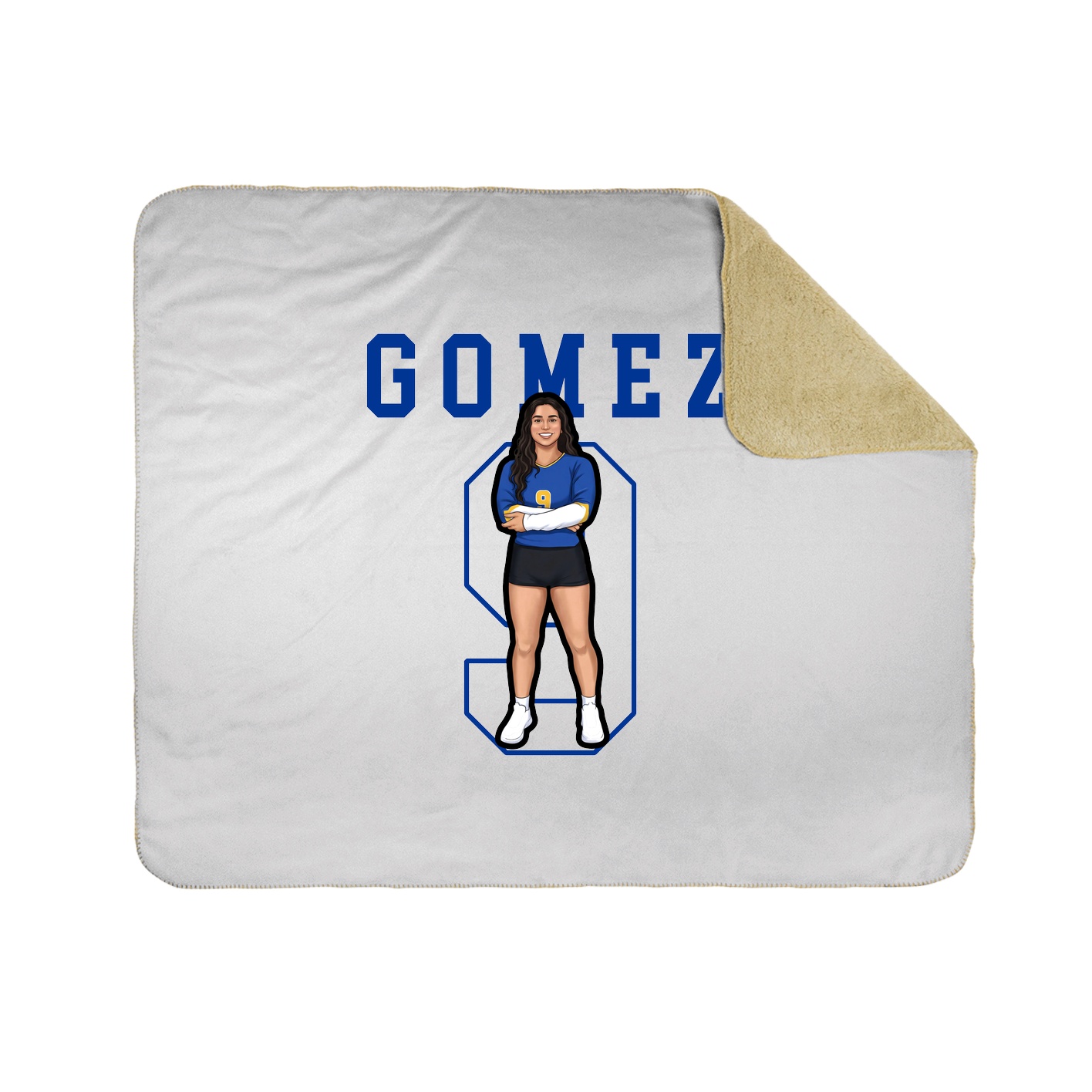 Throw Blanket — Shirsey in White