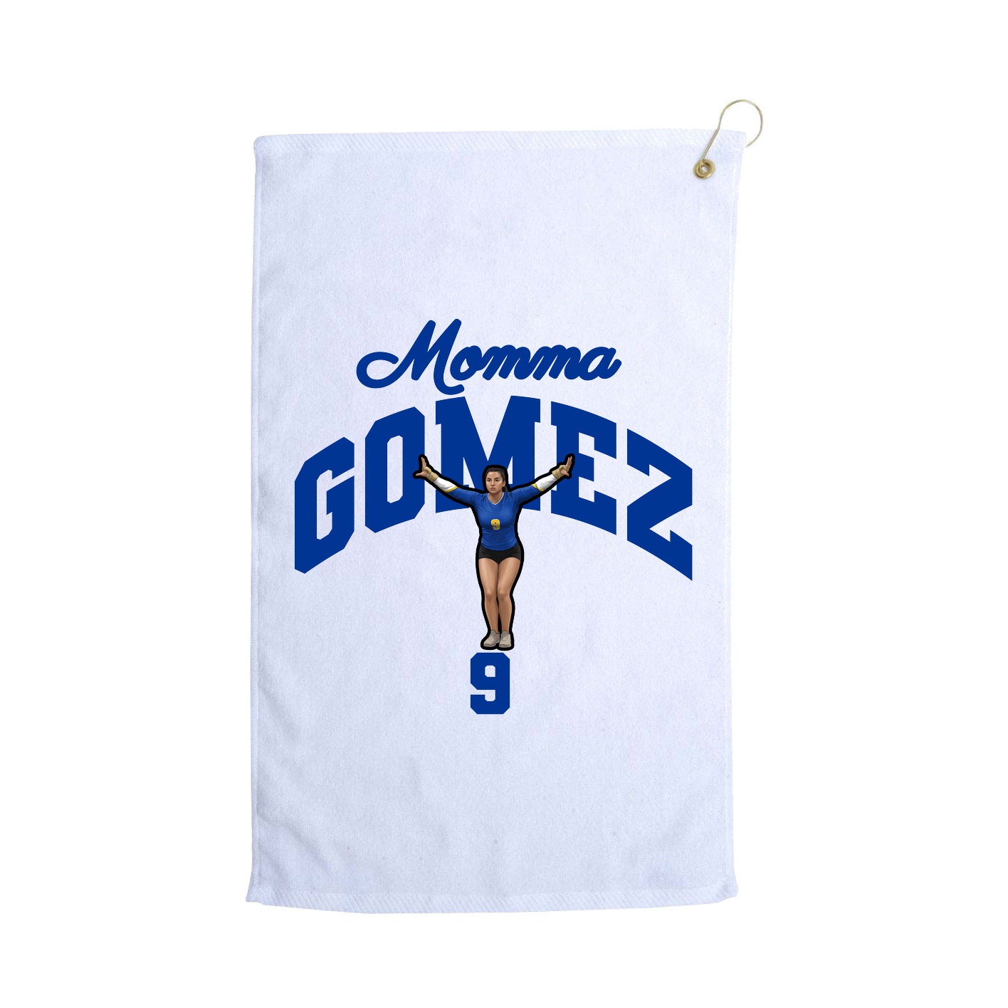 Golf Towel — Mothers Day Arch in White