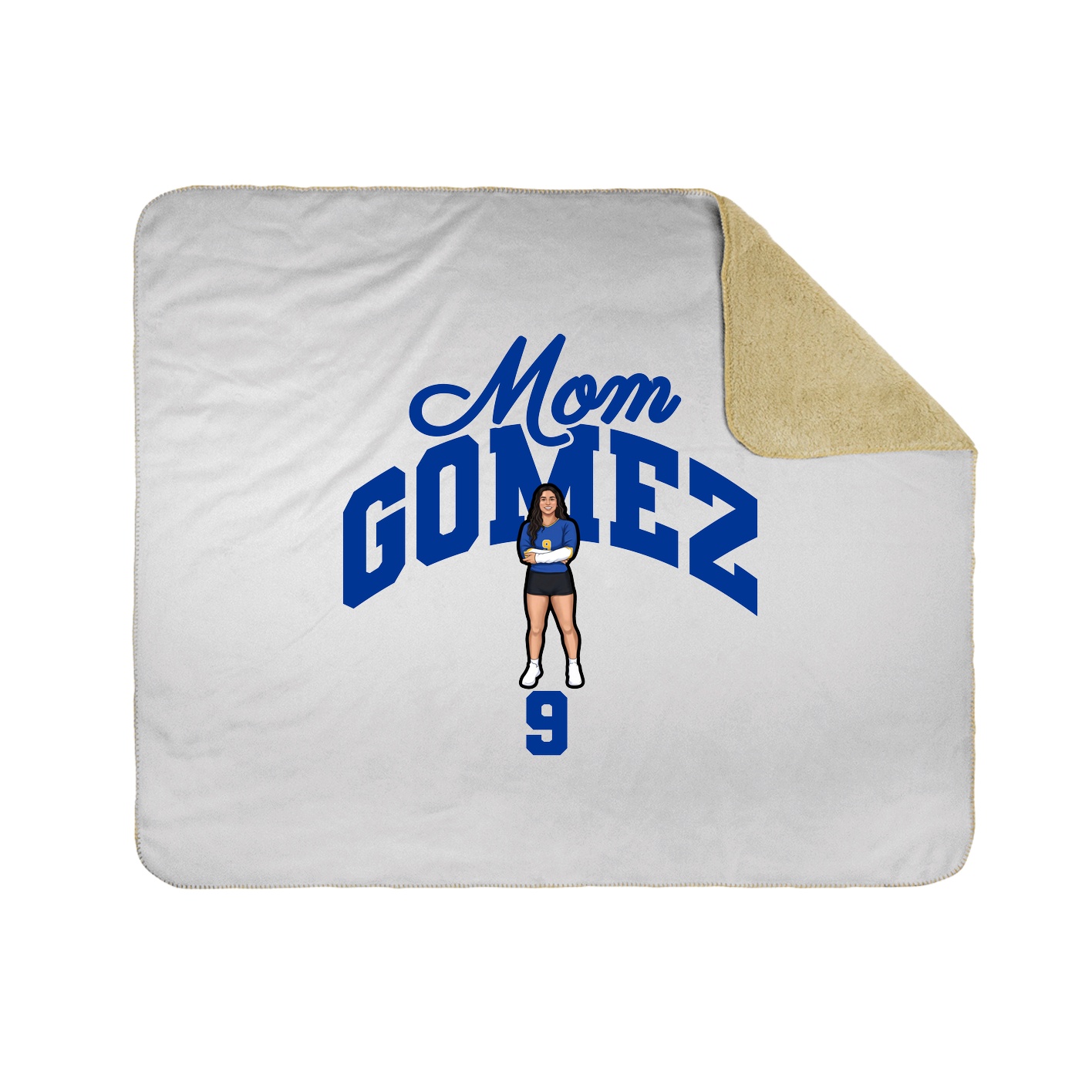 Throw Blanket — Mothers Day Arch in White
