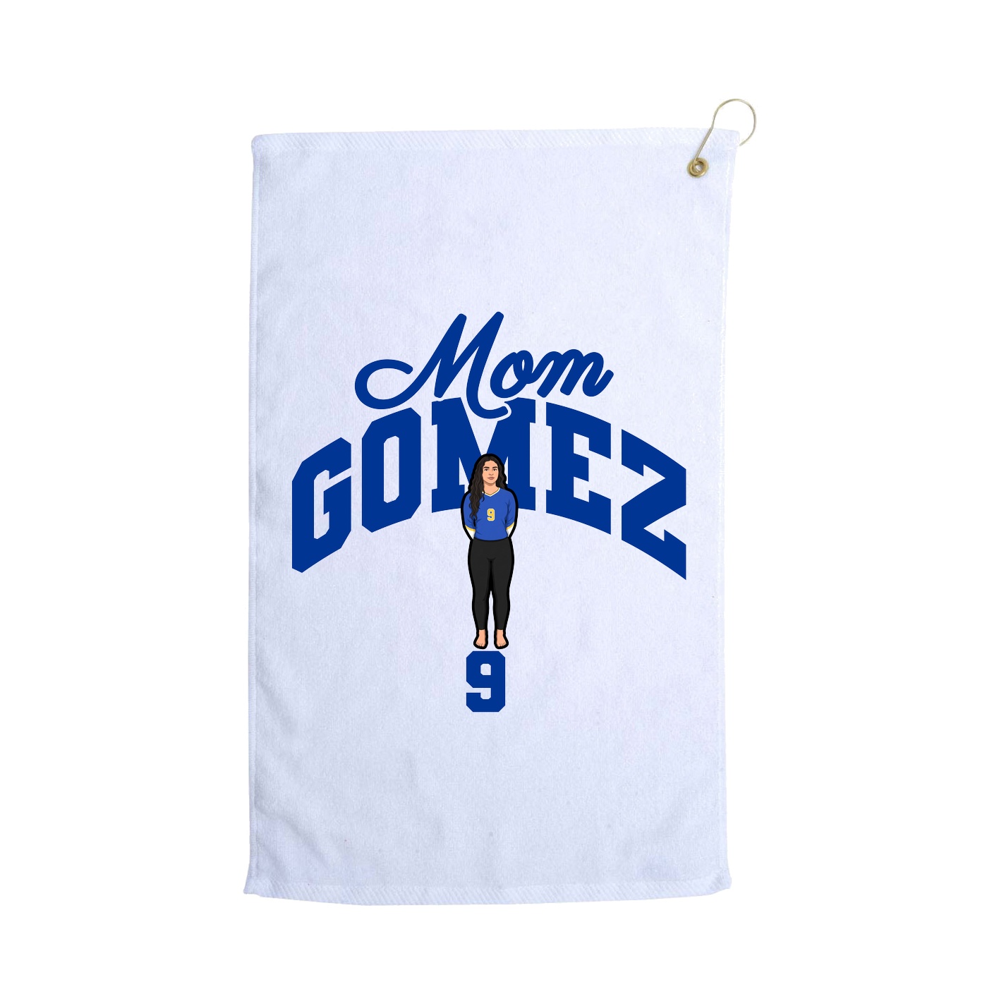 Golf Towel — Mothers Day Arch in White