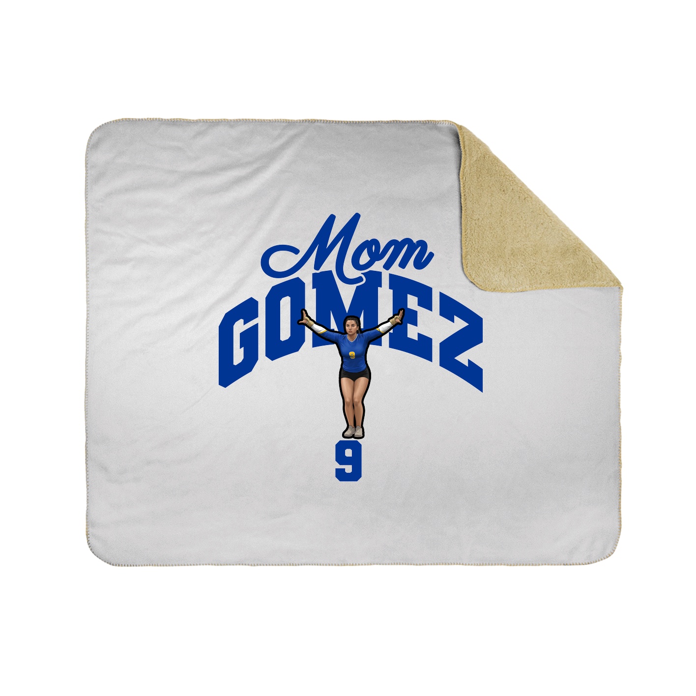 Throw Blanket — Mothers Day Arch in White