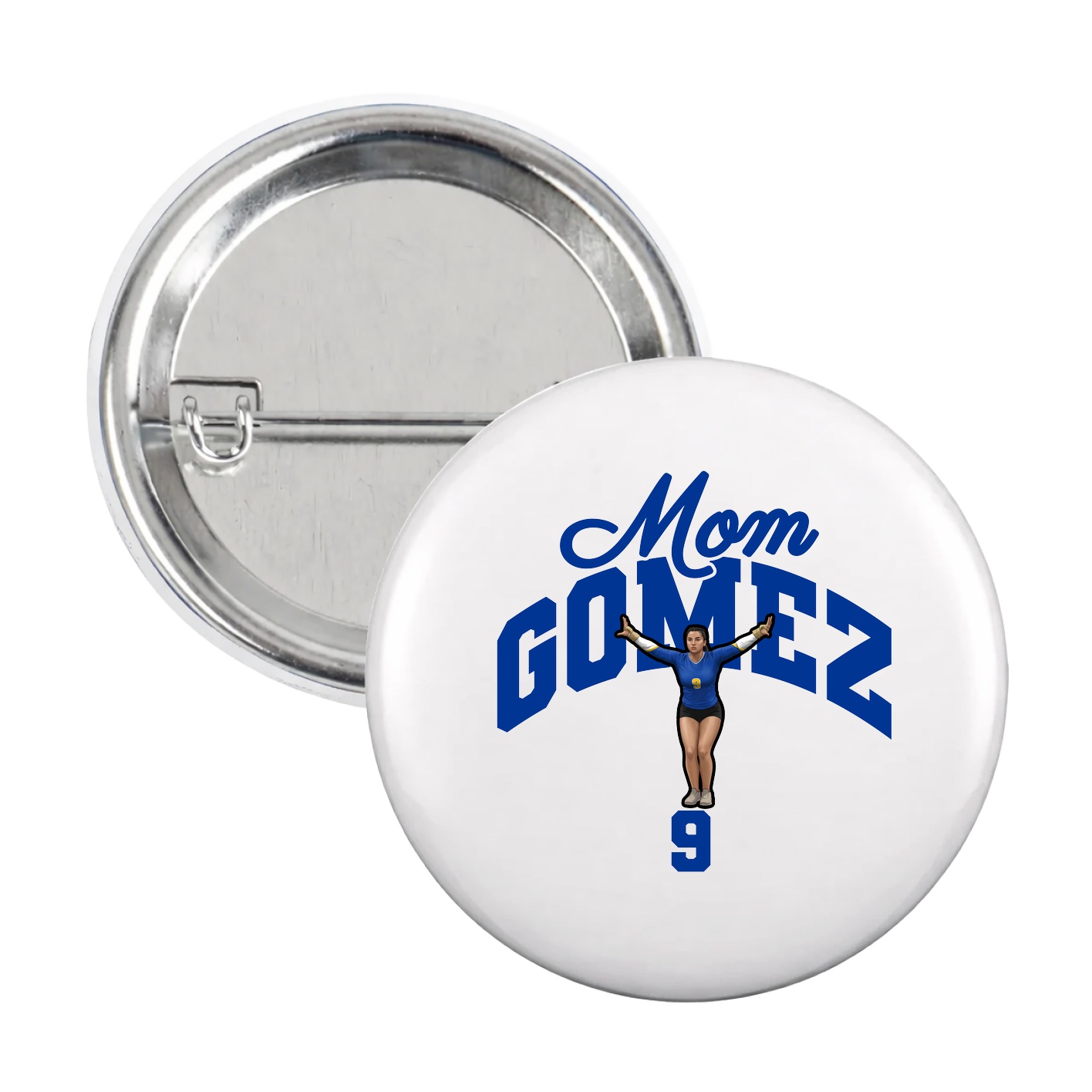 Game Day Button — Mothers Day Arch in White