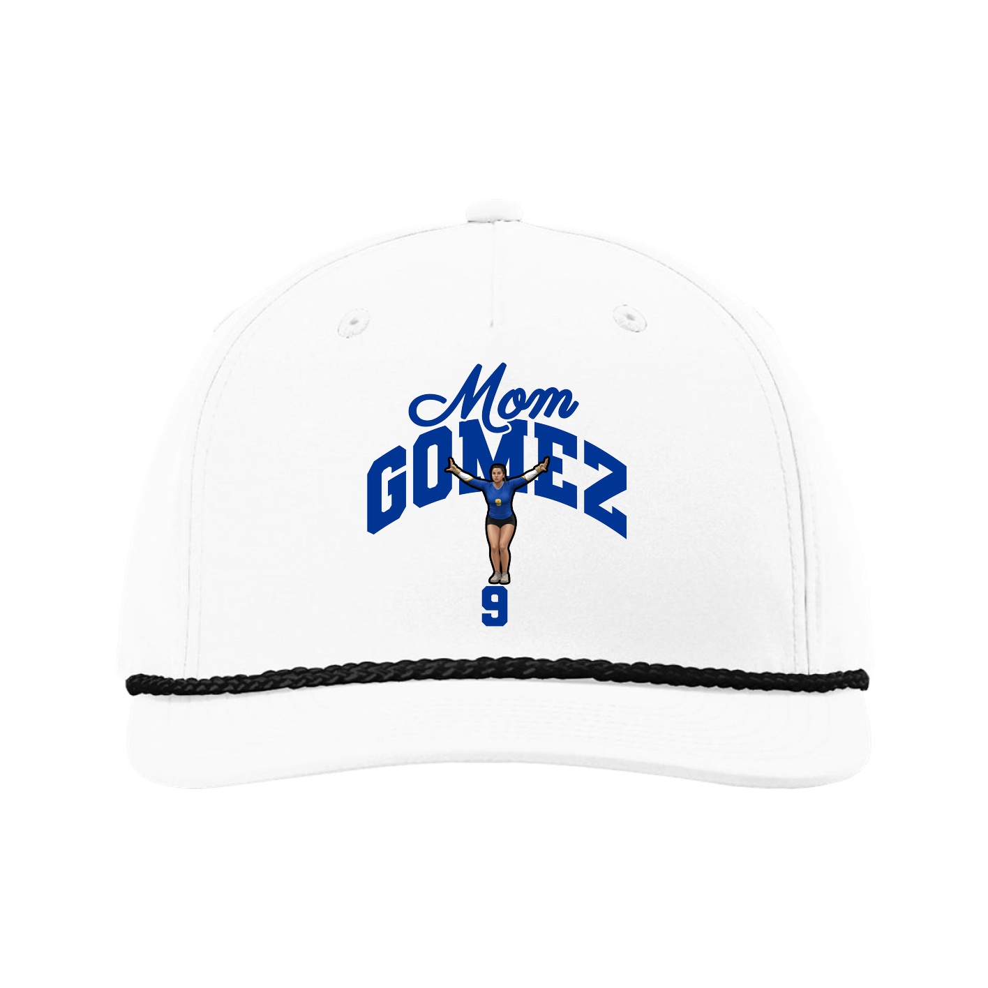 Five-Panel Classic Rope Cap — Mothers Day Arch in White