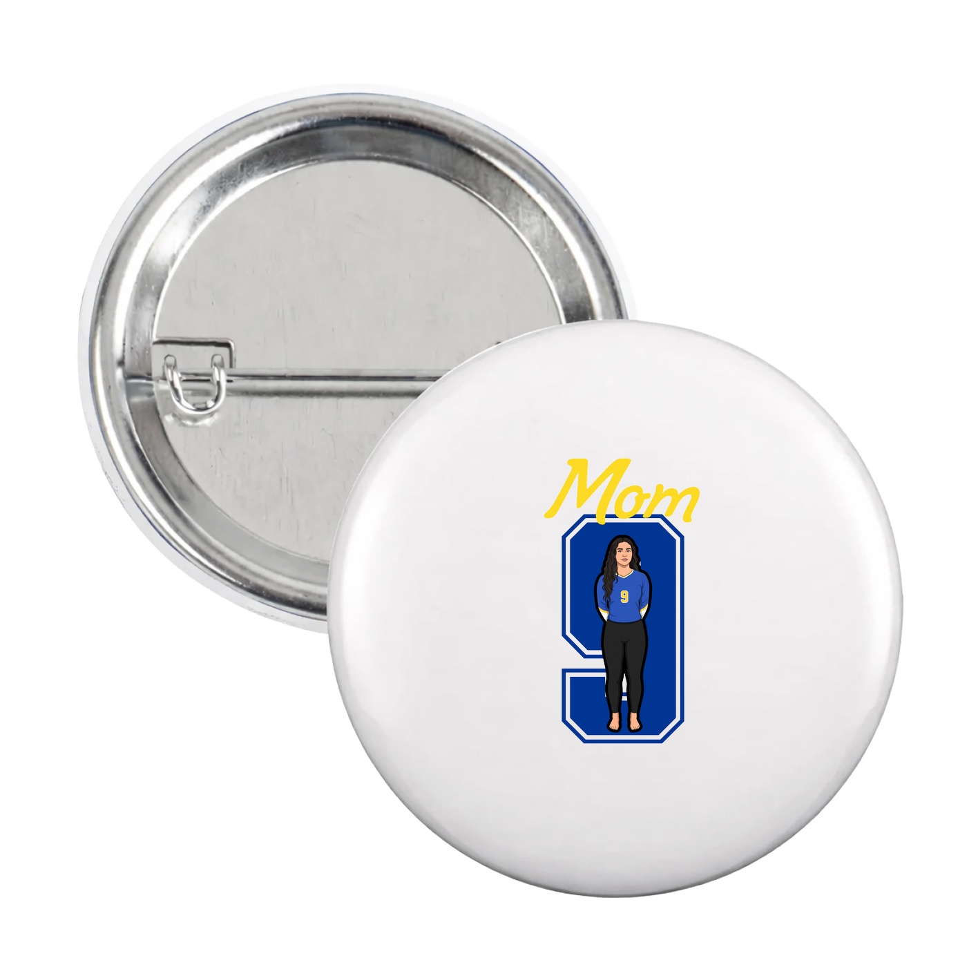 Game Day Button — Mothers Day Shirsey in White