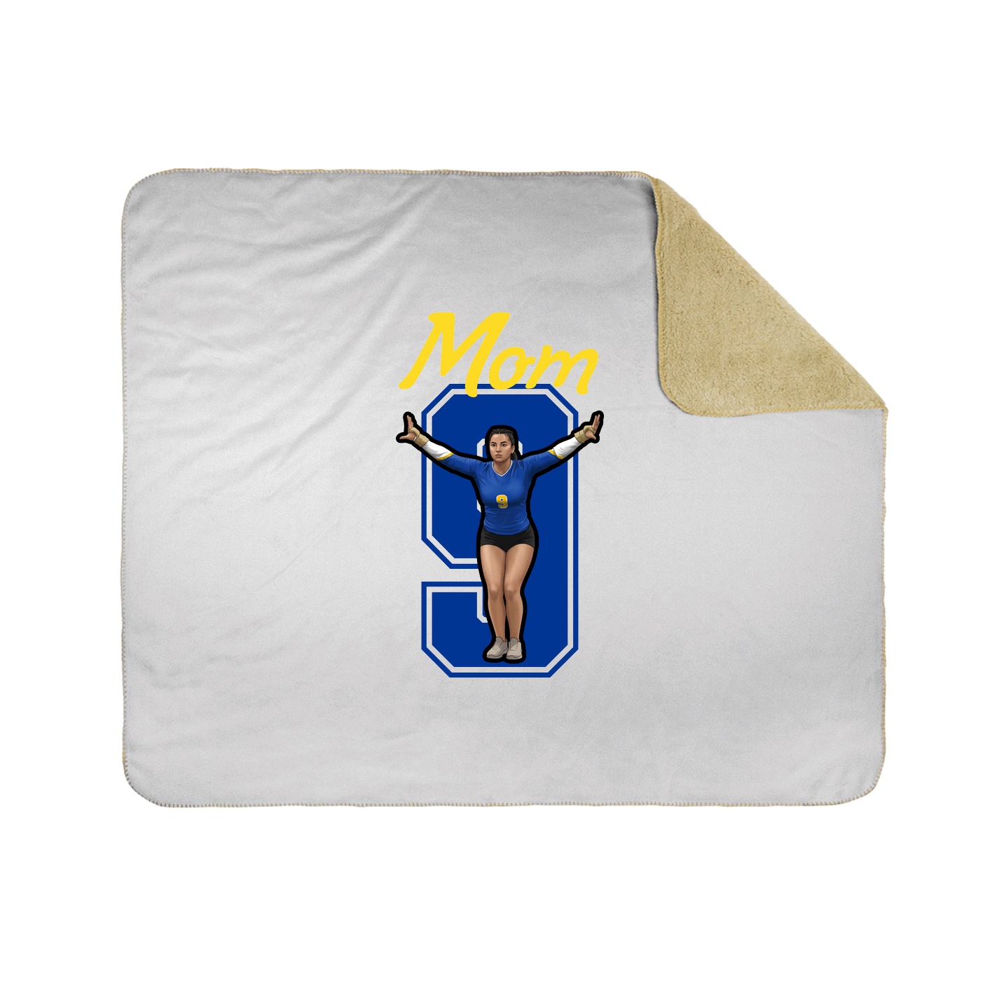 Throw Blanket — Mothers Day Shirsey in White