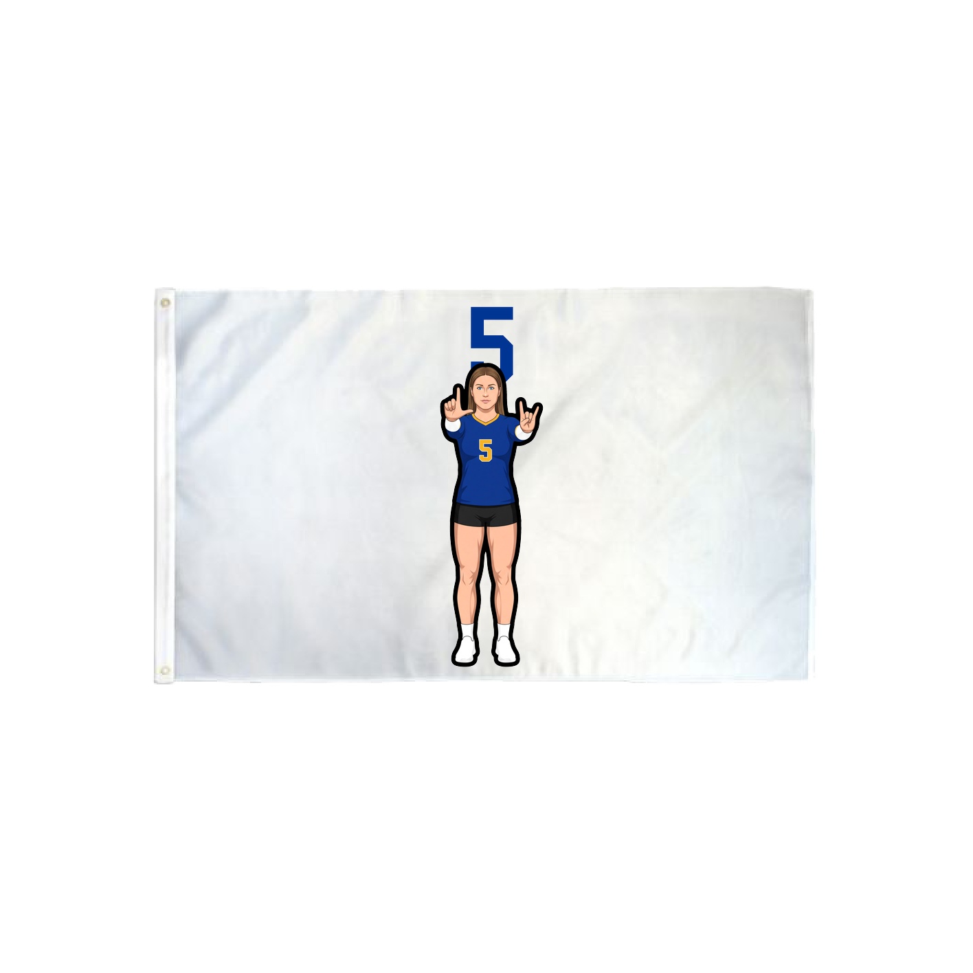 3x5 Flag — Number Top in Classic