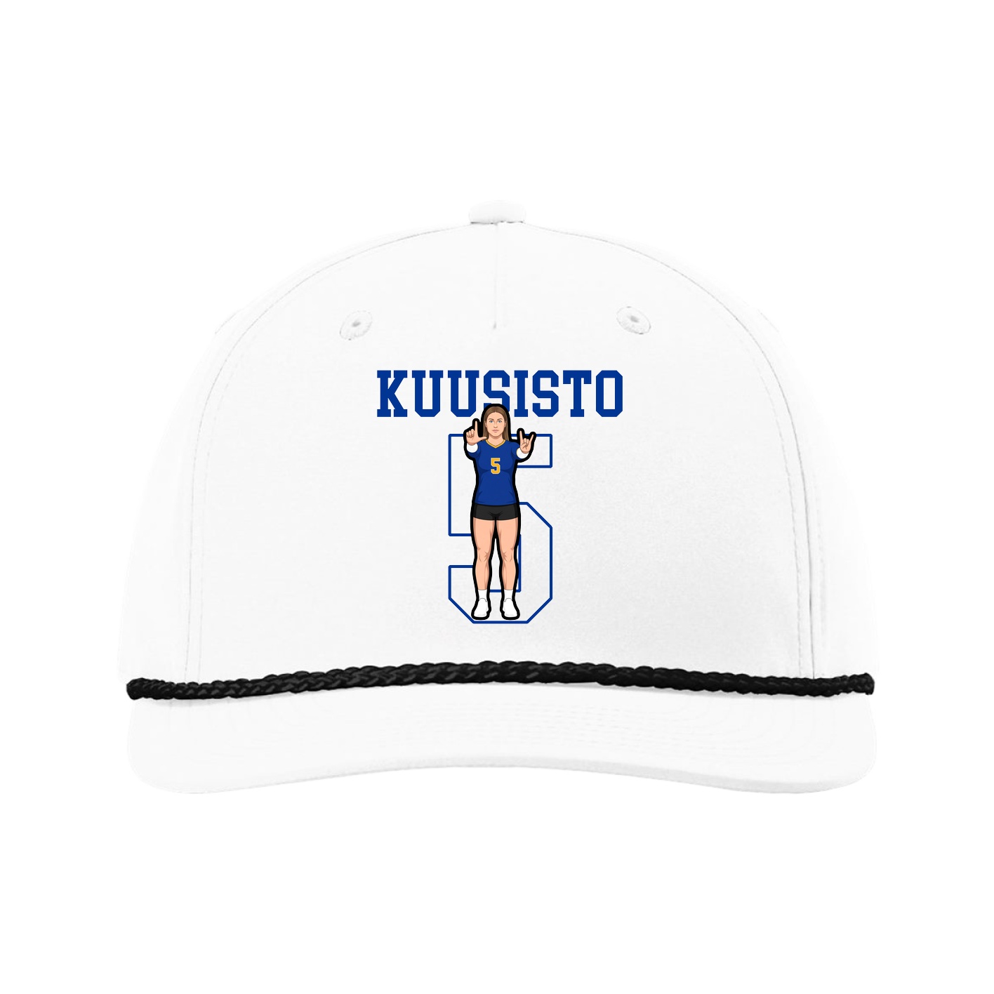 Five-Panel Classic Rope Cap — Shirsey in White