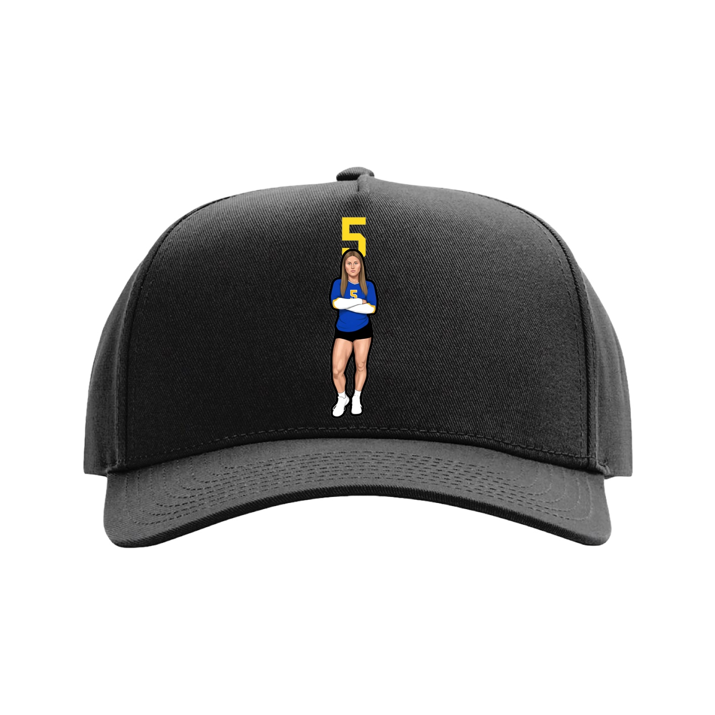 Full Fabric Five-Panel Champ Cap