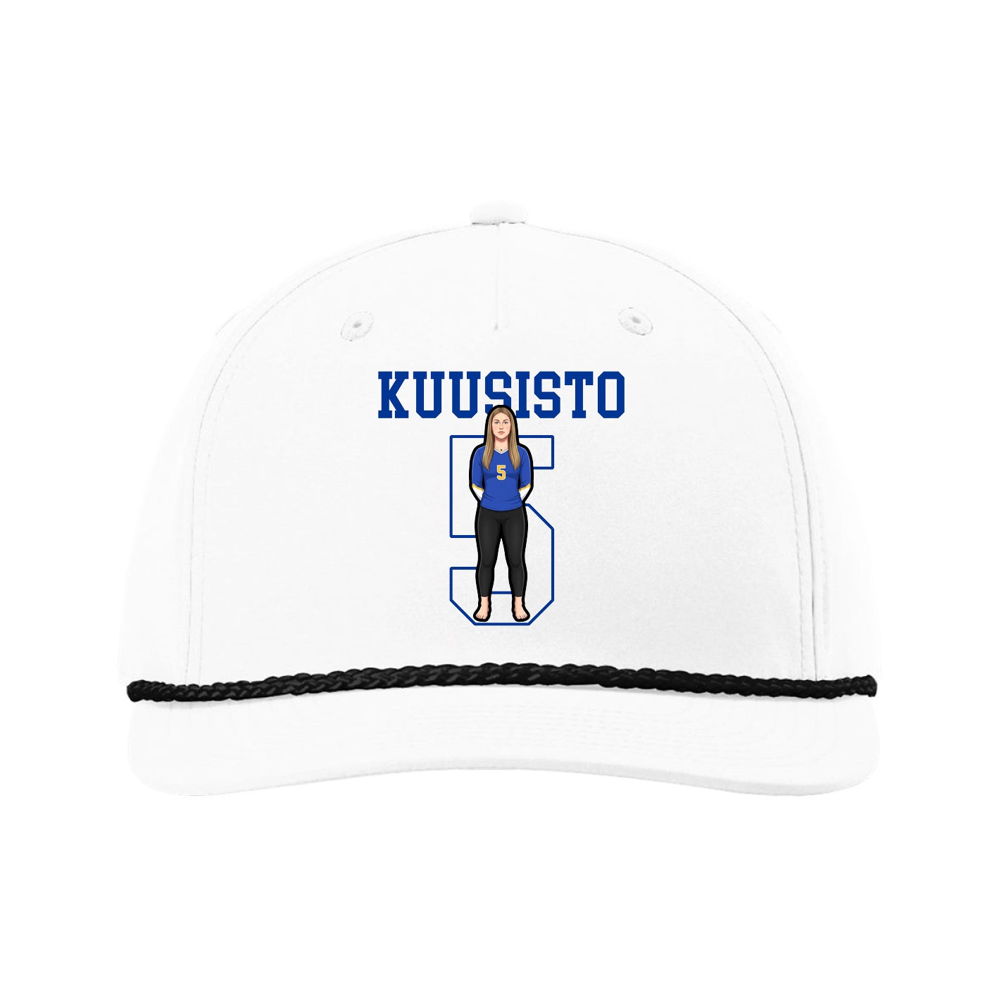 Five-Panel Classic Rope Cap — Shirsey in White