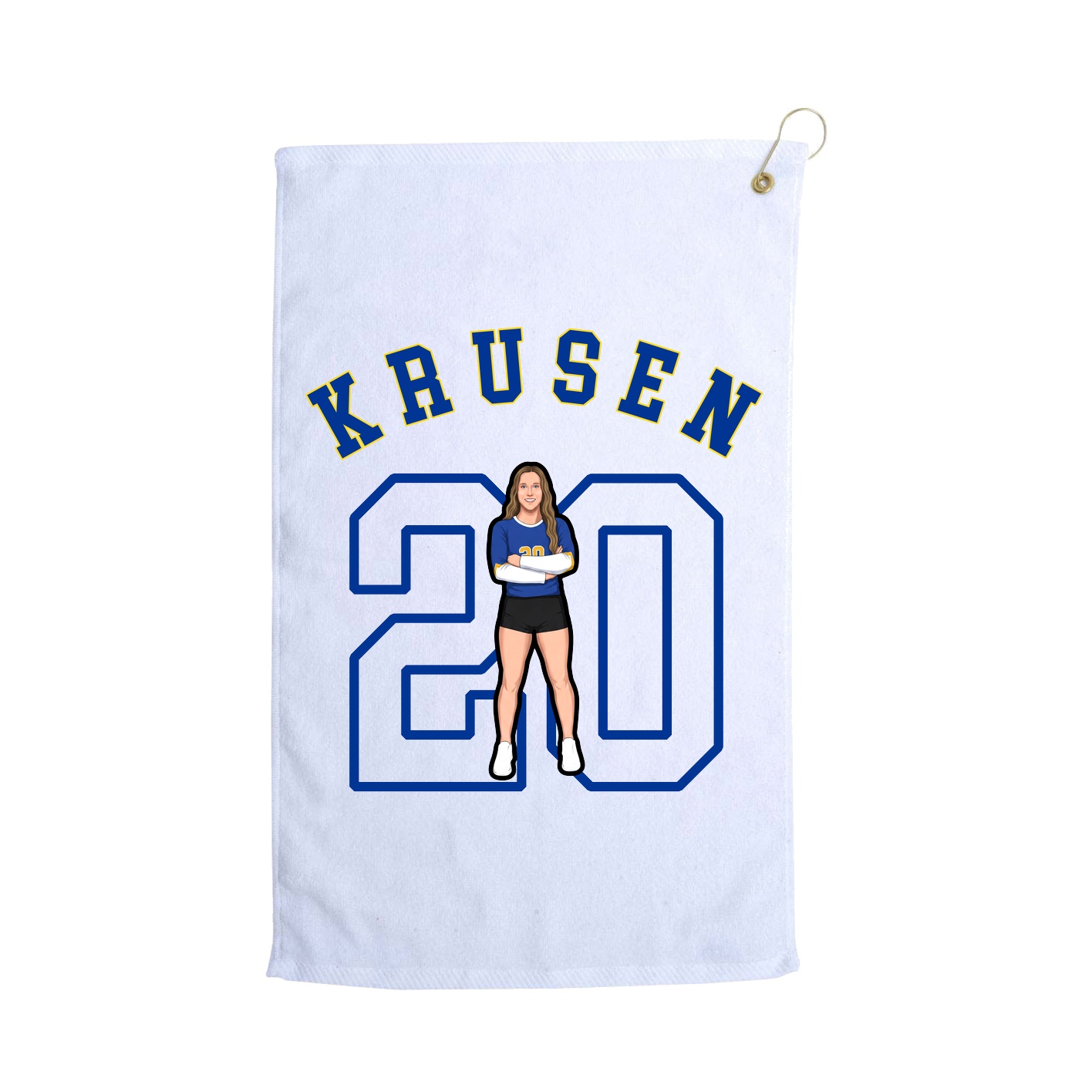 Golf Towel — Shirsey Arch in White