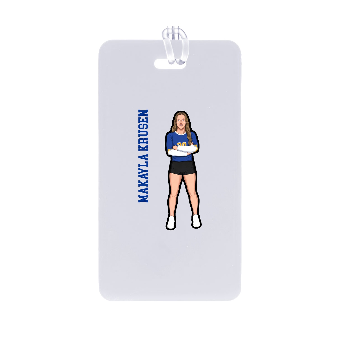Bag Tag — Name Vertical in Classic