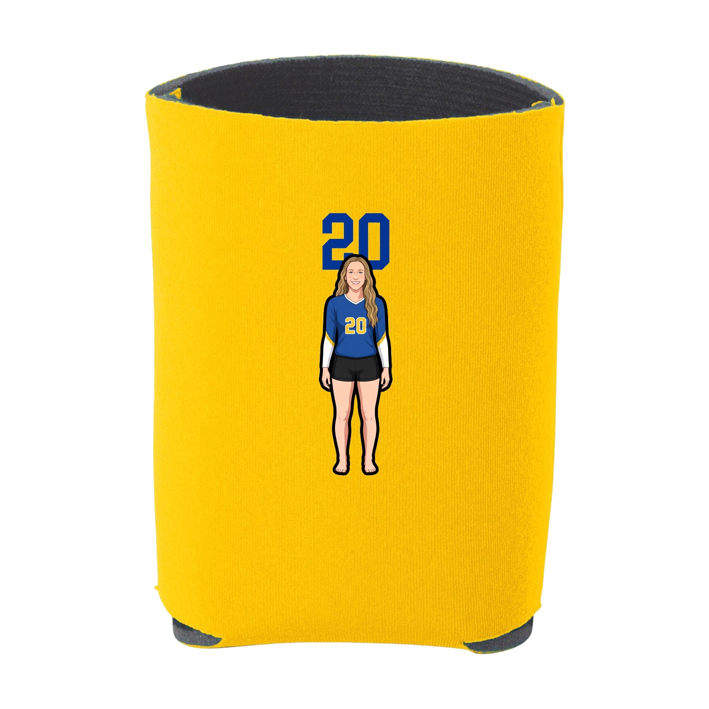 Can Holder — Number Top in Yellow