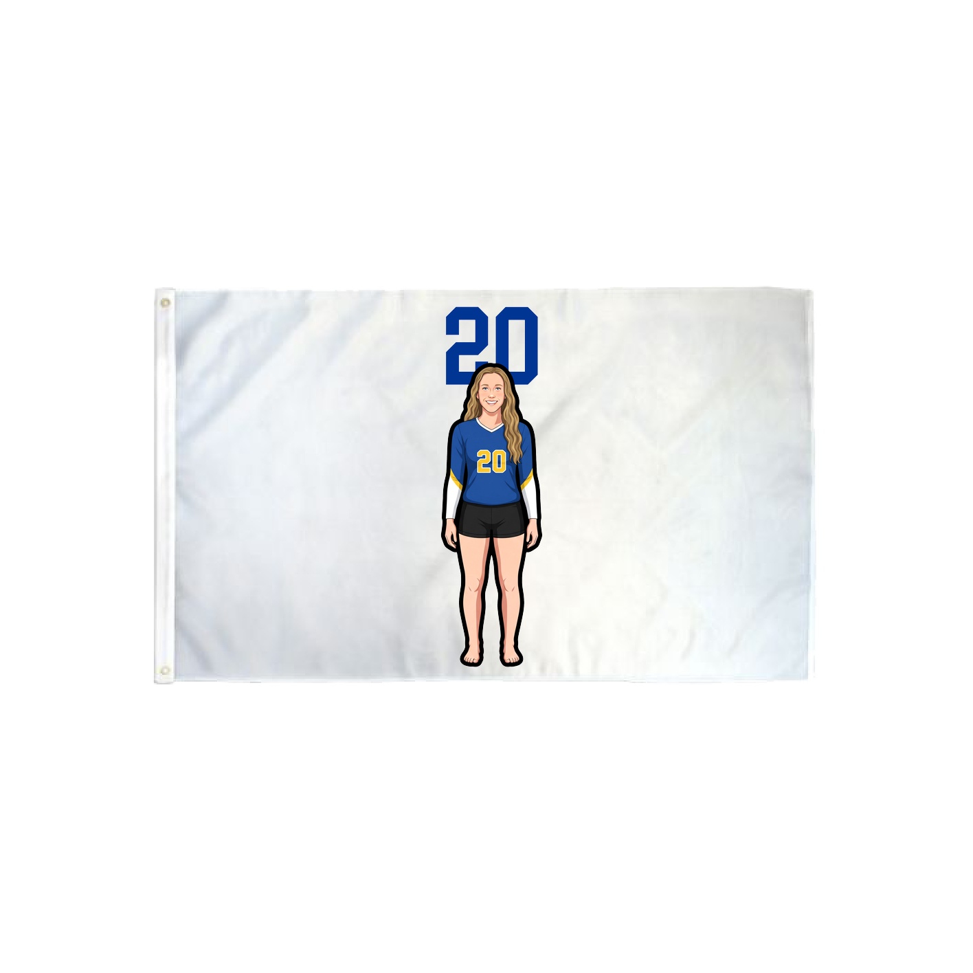 3x5 Flag — Number Top in Classic