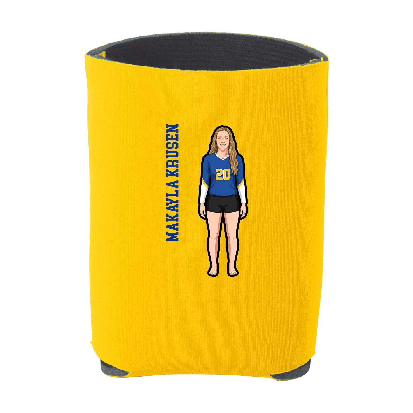 Can Holder — Name Vertical in Yellow