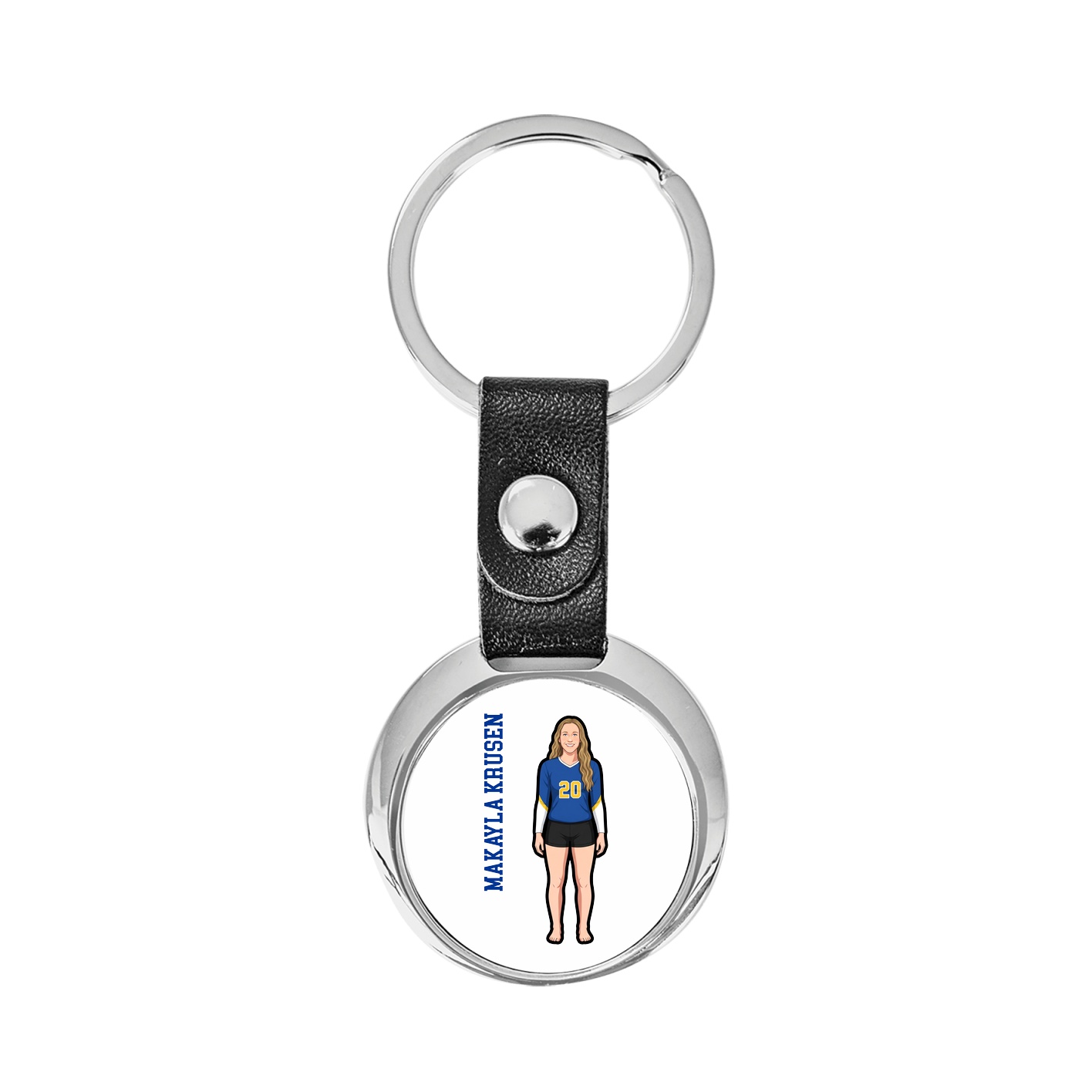 Key Chain — Name Vertical in Classic