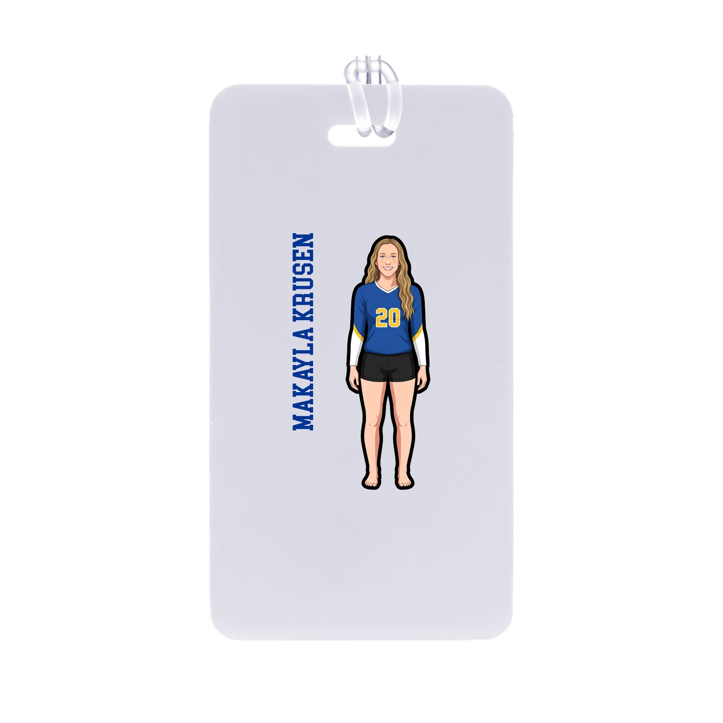 Bag Tag — Name Vertical in Classic