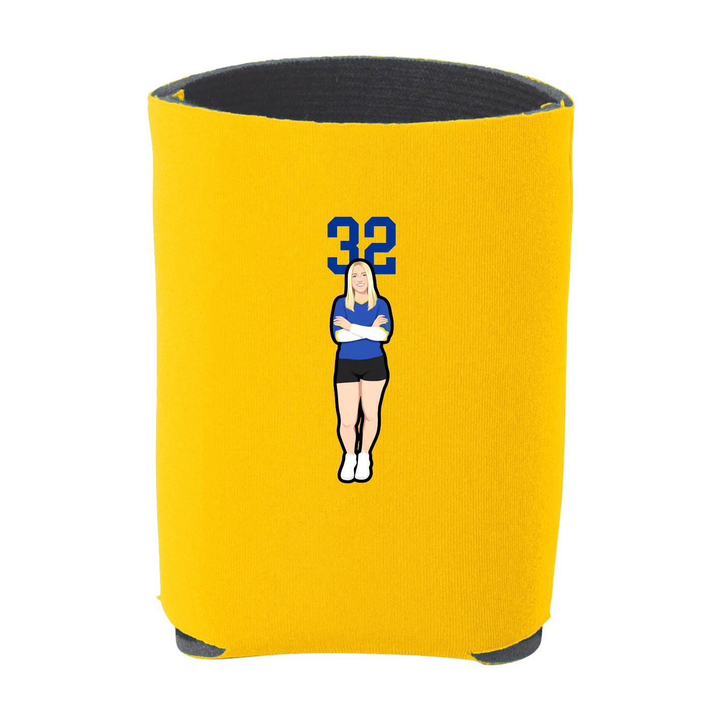 Can Holder — Number Top in Yellow