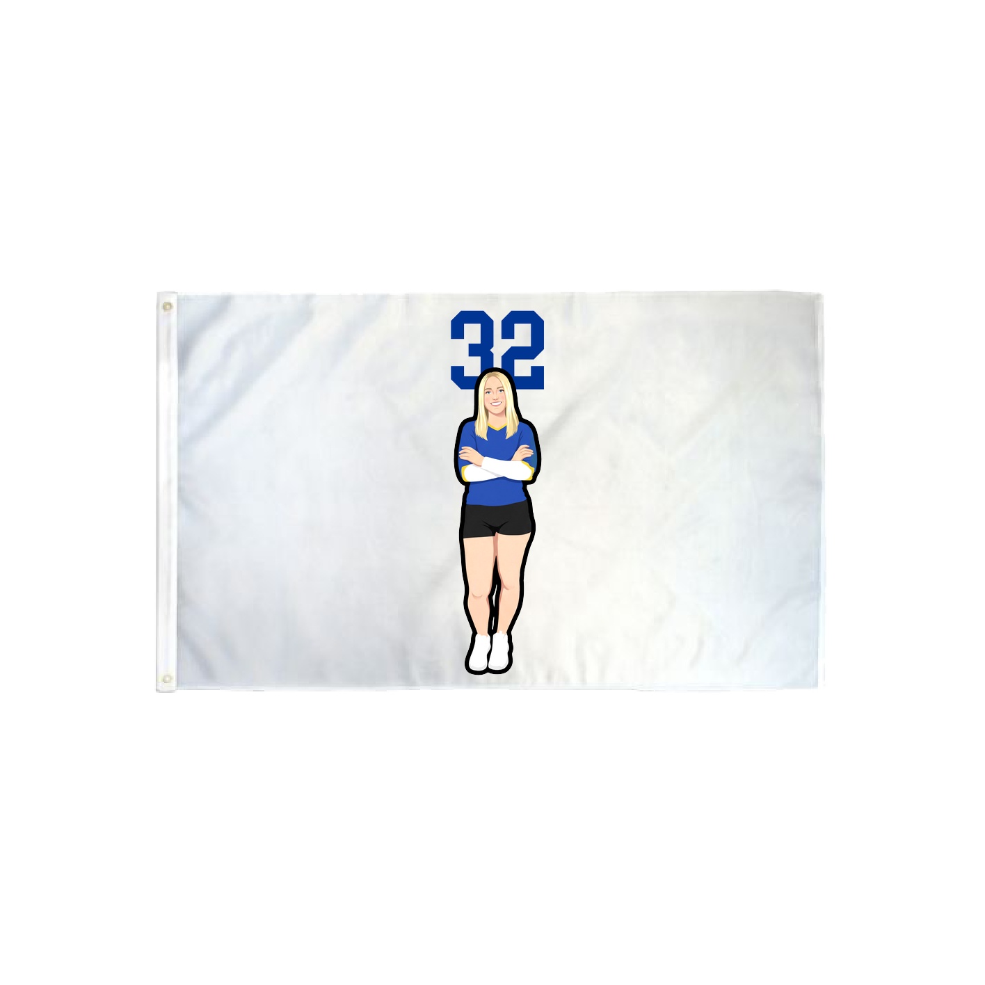 3x5 Flag — Number Top in Classic