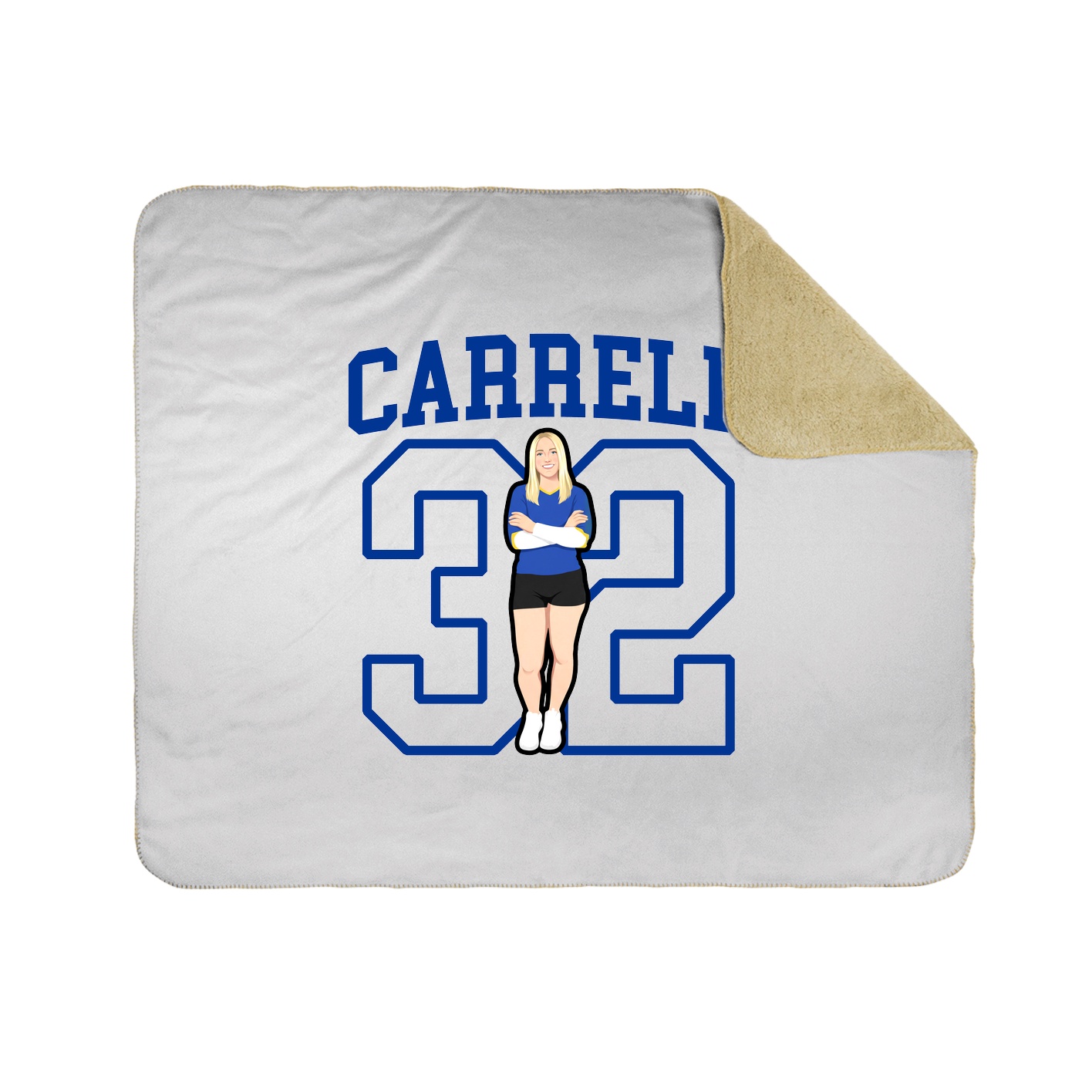Throw Blanket — Shirsey in White