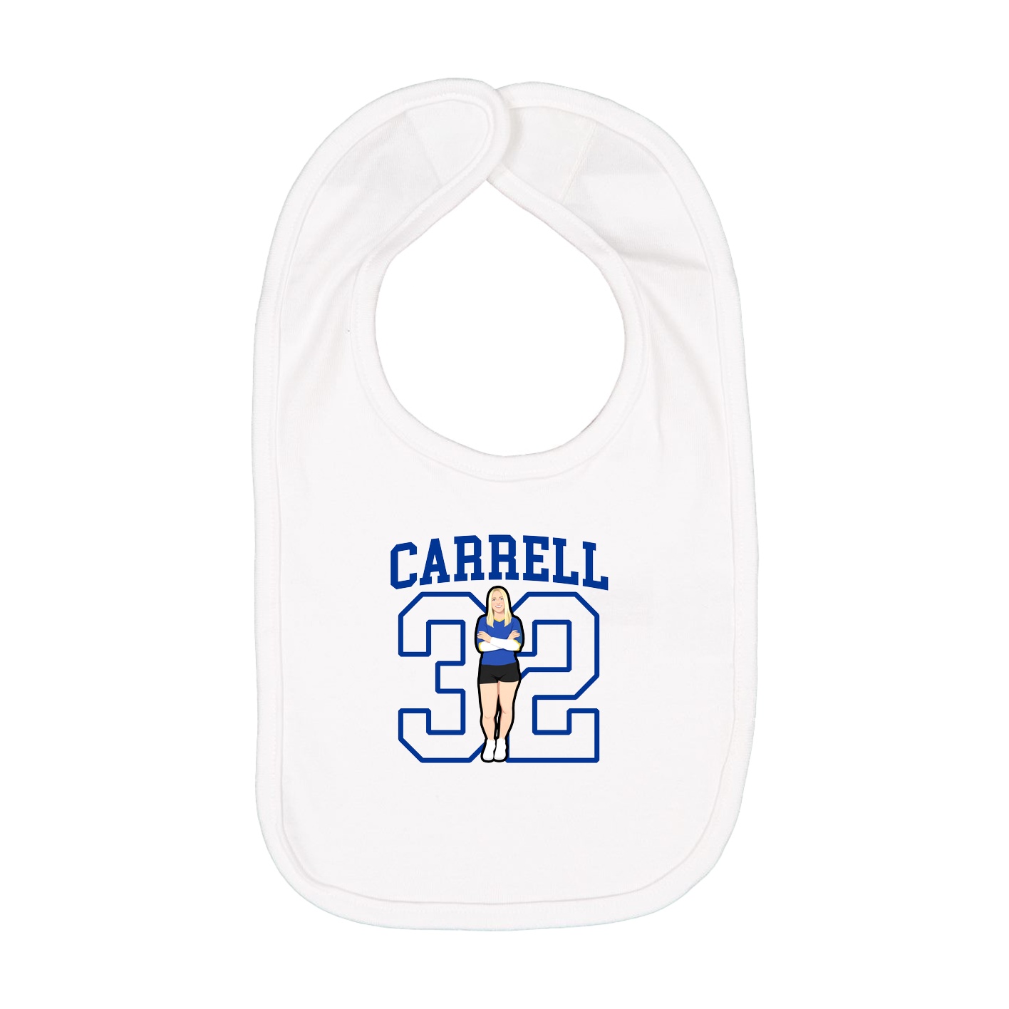 Infant Bib — Shirsey in White