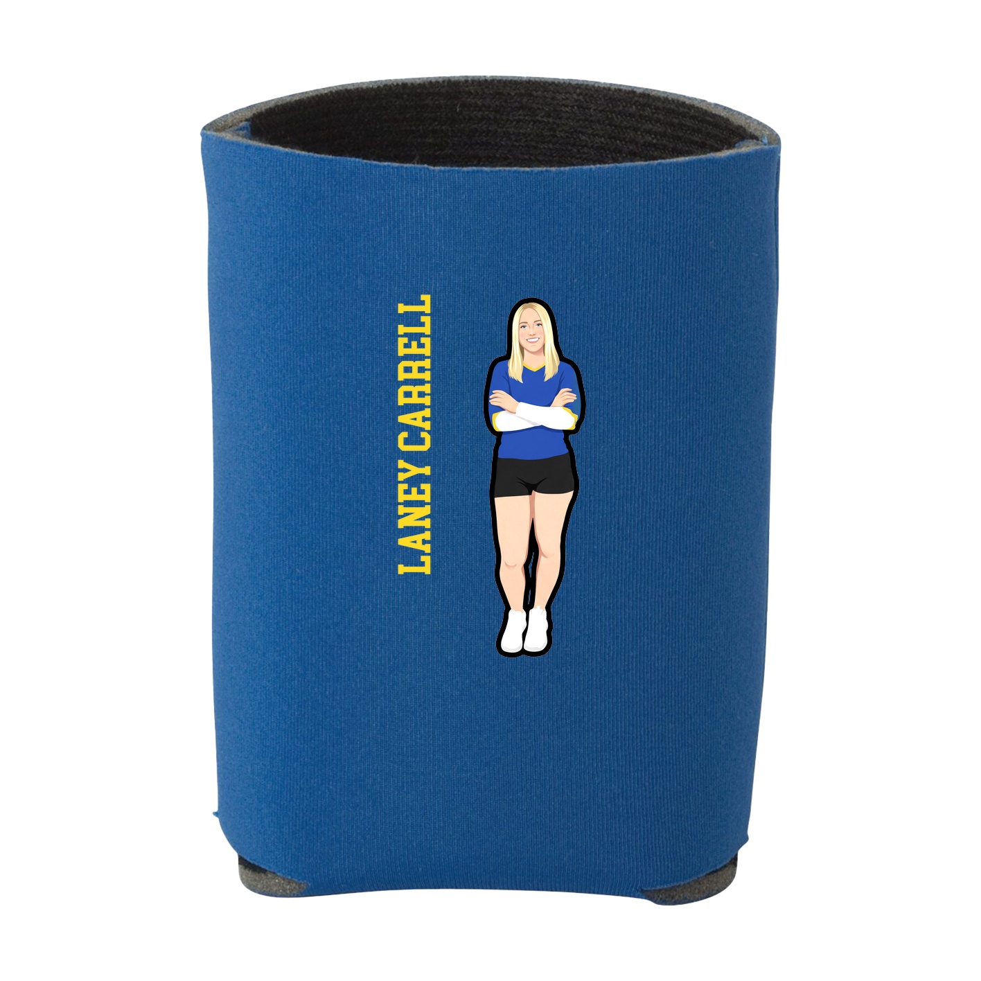 Can Holder — Name Vertical in Royal