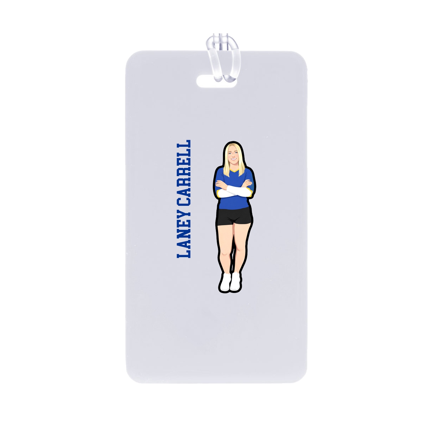 Bag Tag — Name Vertical in Classic