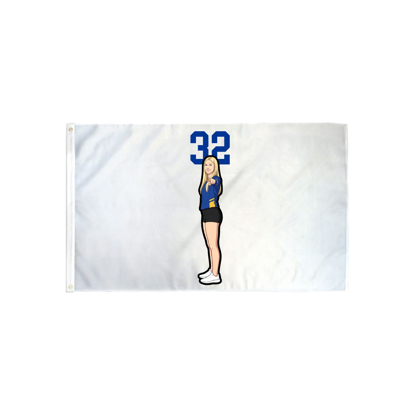 3x5 Flag — Number Top in Classic
