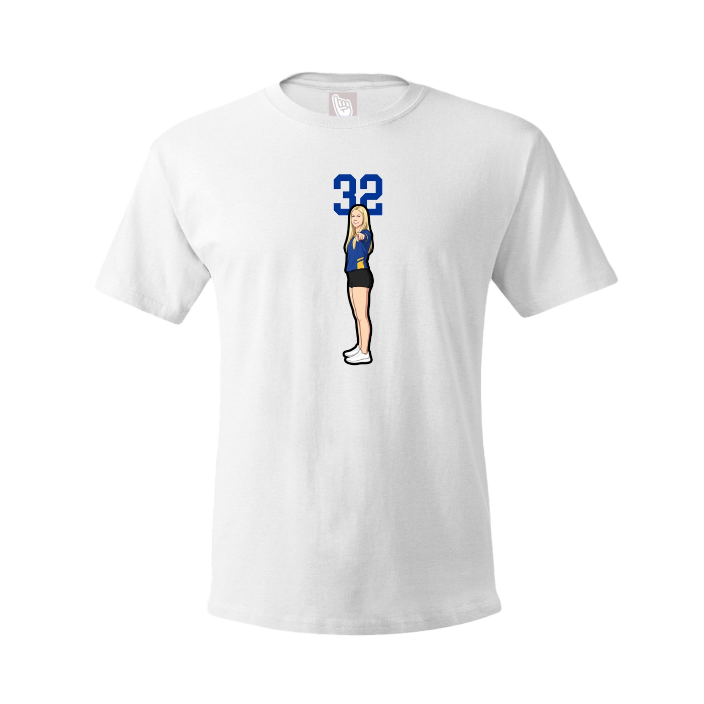 Tee — Number Top in White