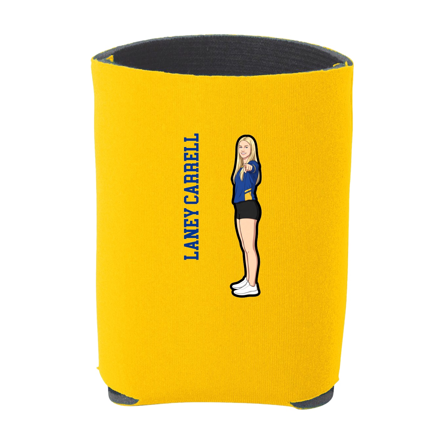 Can Holder — Name Vertical in Yellow